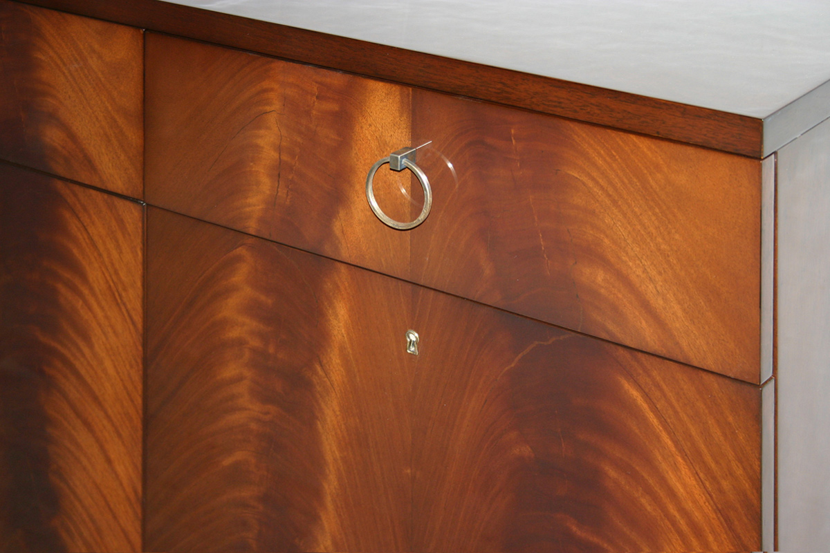 Book matched Crotch Mahogany veneer