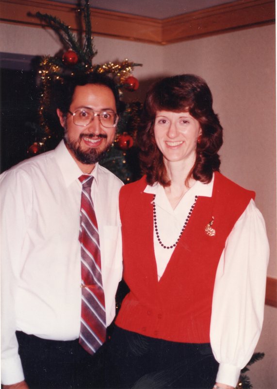 Ed and Janet at the 1991 AIS Christmas party