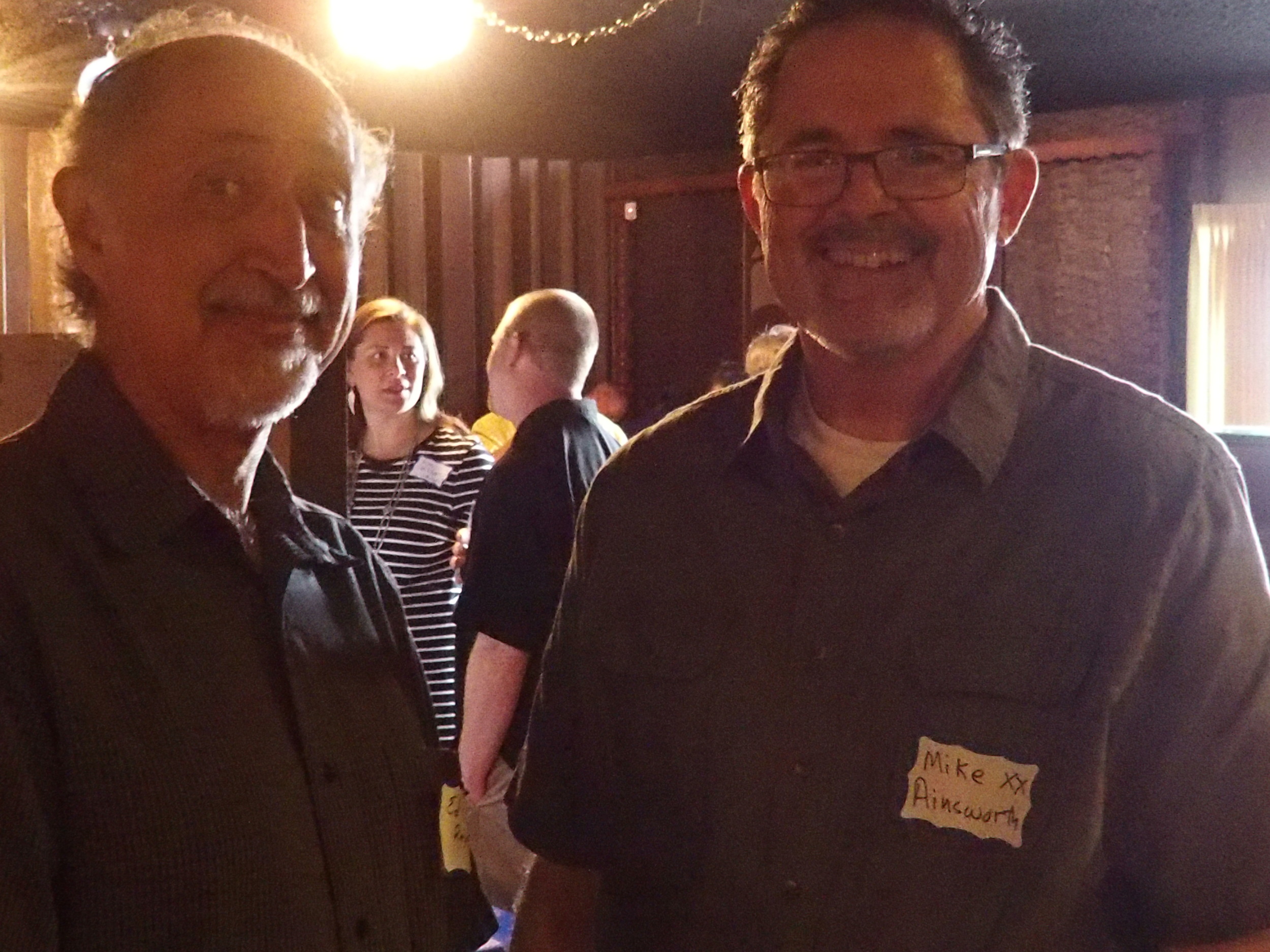 Ed Reyes and Mike Ainsworth (Louise Ainsworth was there, but we didn't get a good picture of her)
