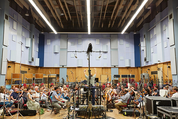 The London Symphony Orchestra recording for Geoffrey's new album at Abbey Road Studios. 