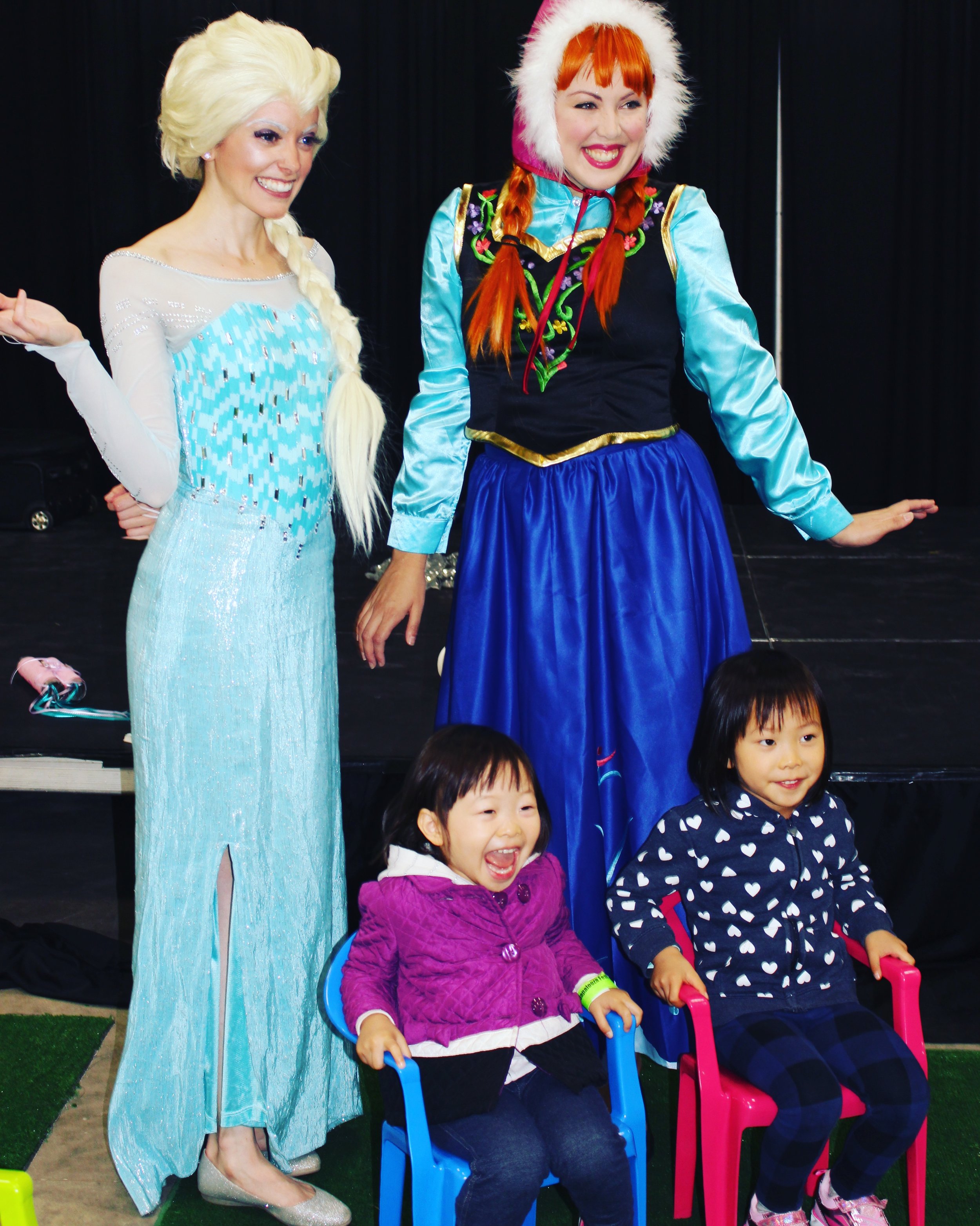 Elsa &amp; Anna live show school performance