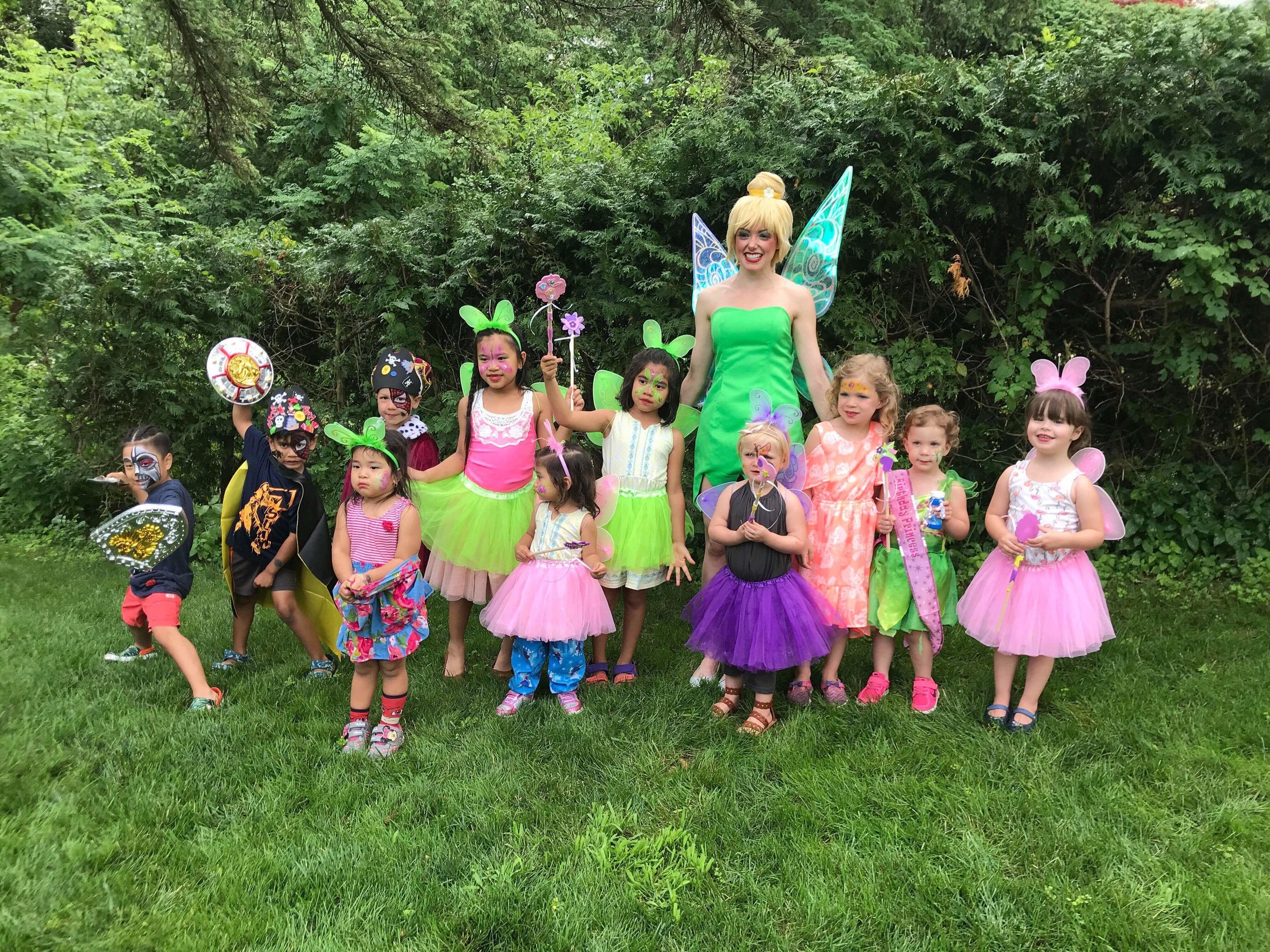 Tinkerbell and her fairy friends