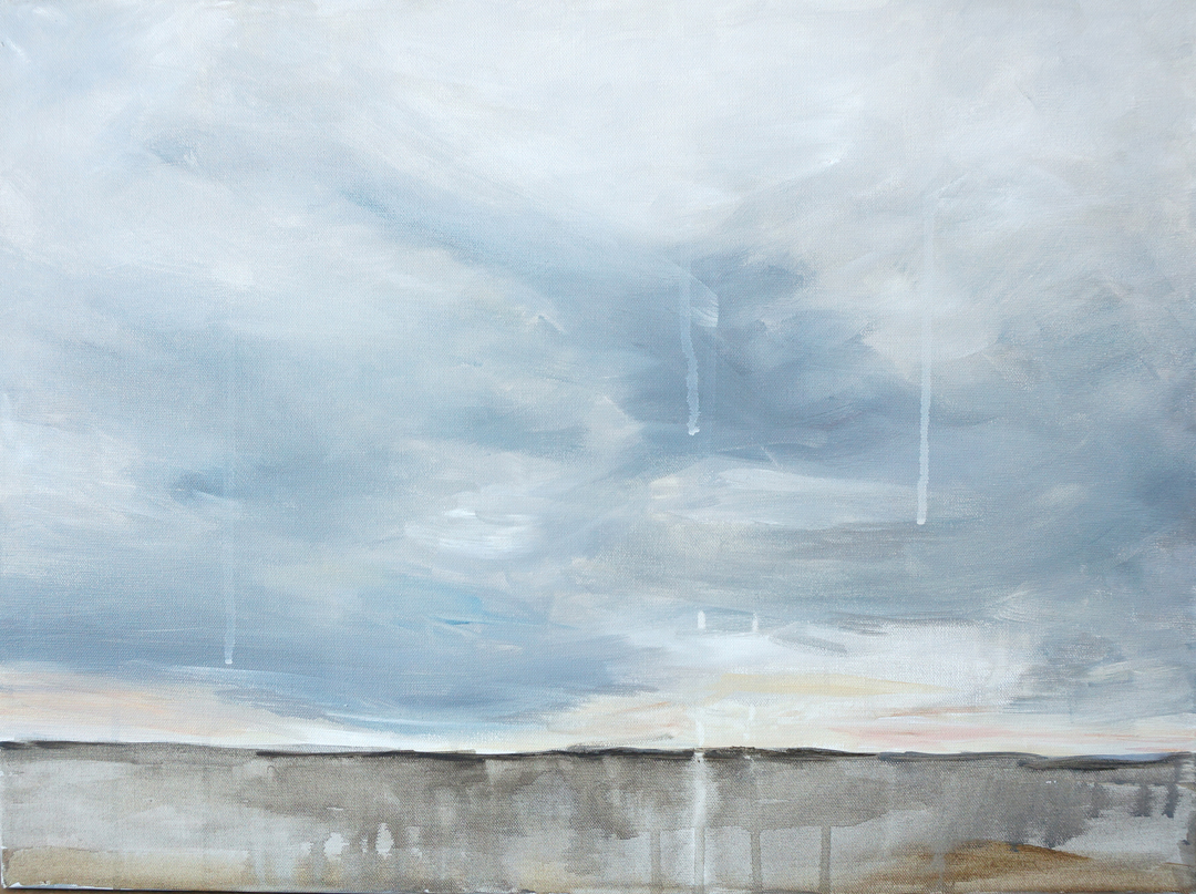 Texas Tears XI drippy landscape painting skyscape rain Kaitlin Merchant Davison kdmerchant.jpg