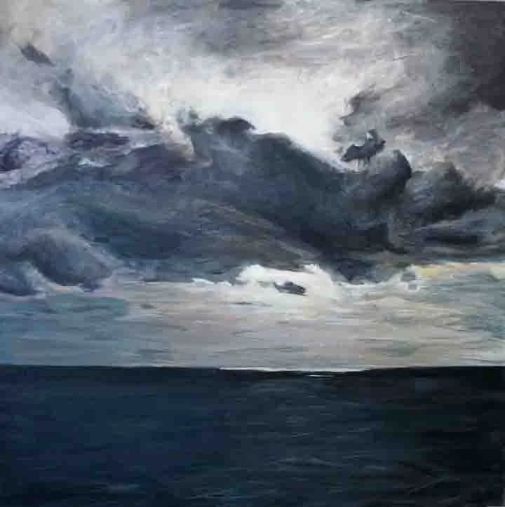 Seascape I landscape painting skyscape seascape Kaitlin Merchant Davison kdmerchant.jpg