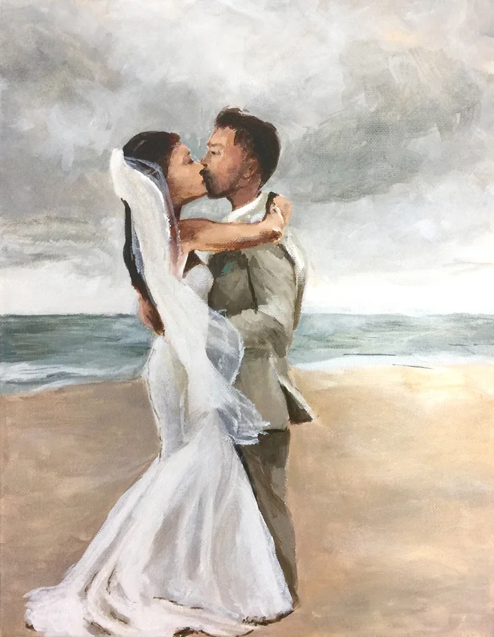 Palka Wedding Bride and Groom painting Kaitlin Merchant Davison kdmerchant.jpg