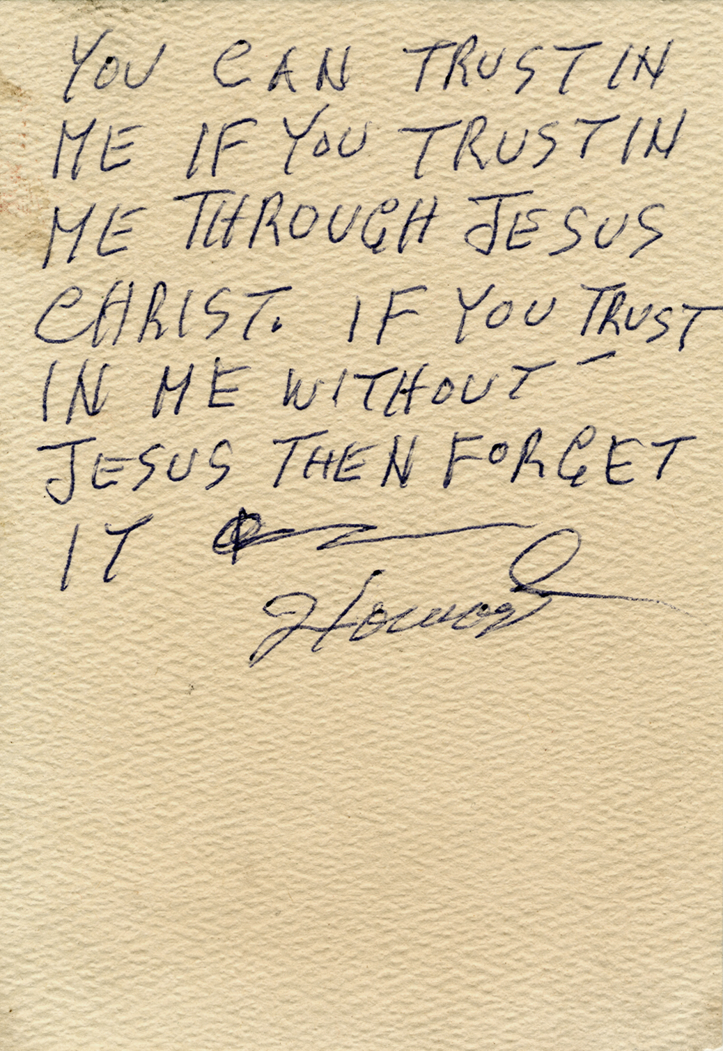 8) Howard Finster, Sermon Card, ca 1978 - 1982.JPG