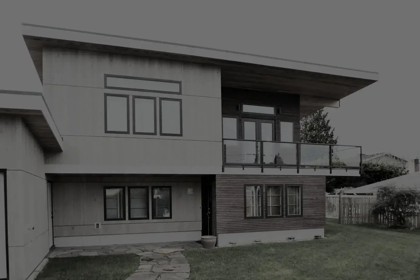 two story home exterior wood siding