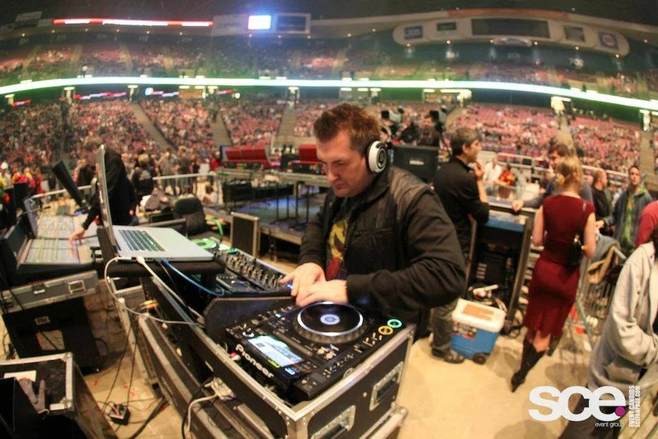 Jason Jani DJing Guns N Roses Concert 2011.jpg