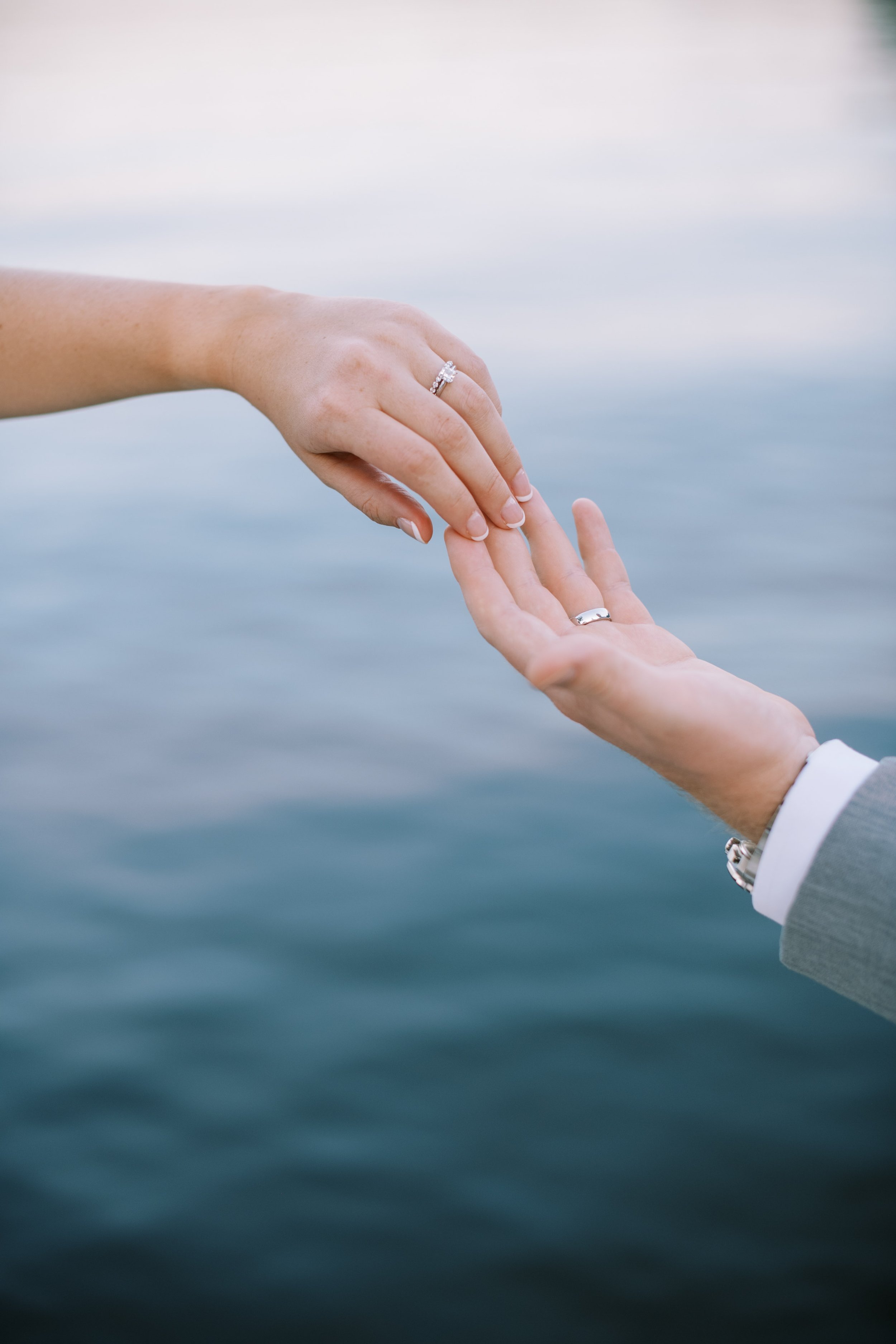 Romantic Hands Rings Lake Gaston Wedding by NC Wedding Photographer Fancy This Photography 