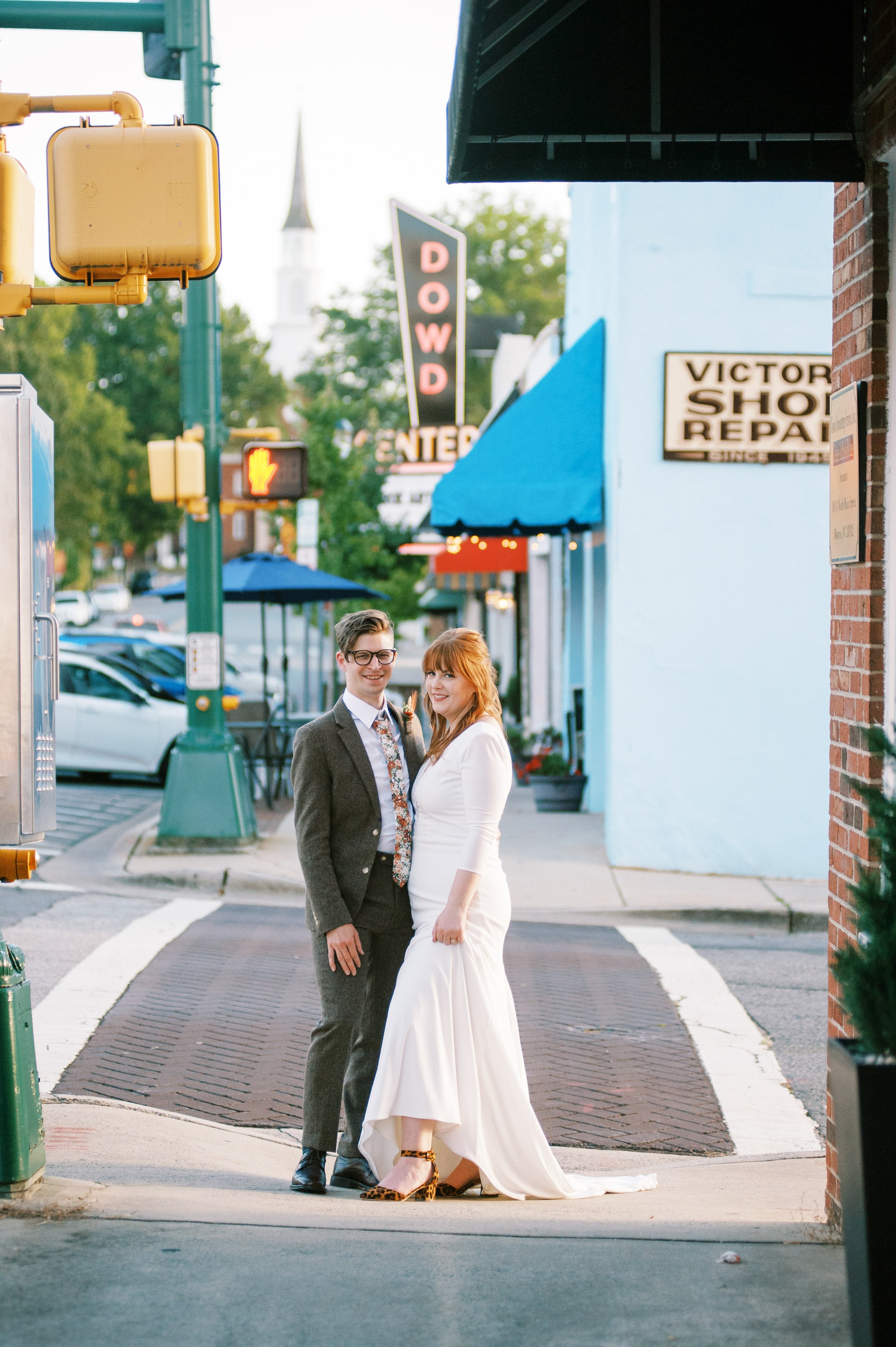 Historic Downtown Monroe October Wedding at The Bottle Factory Monroe NC Fancy This Photography