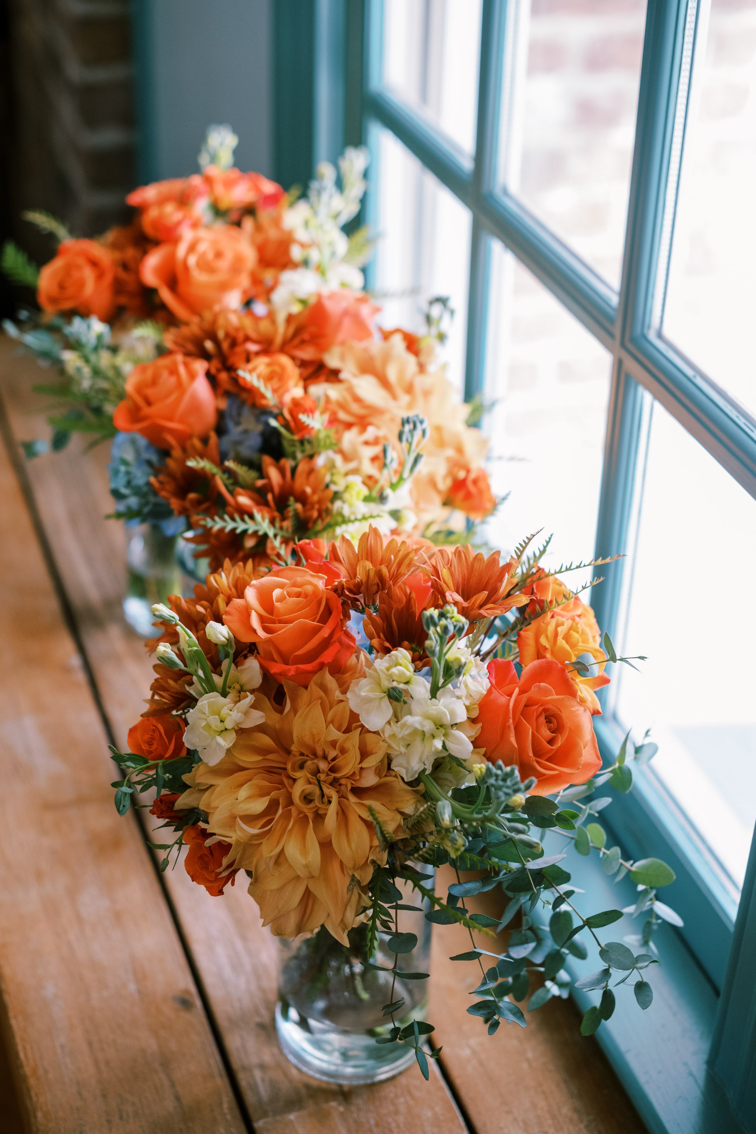 Fall Bridesmaids Bouquets Walnut Hill NC Wedding Venue Fancy This Photography