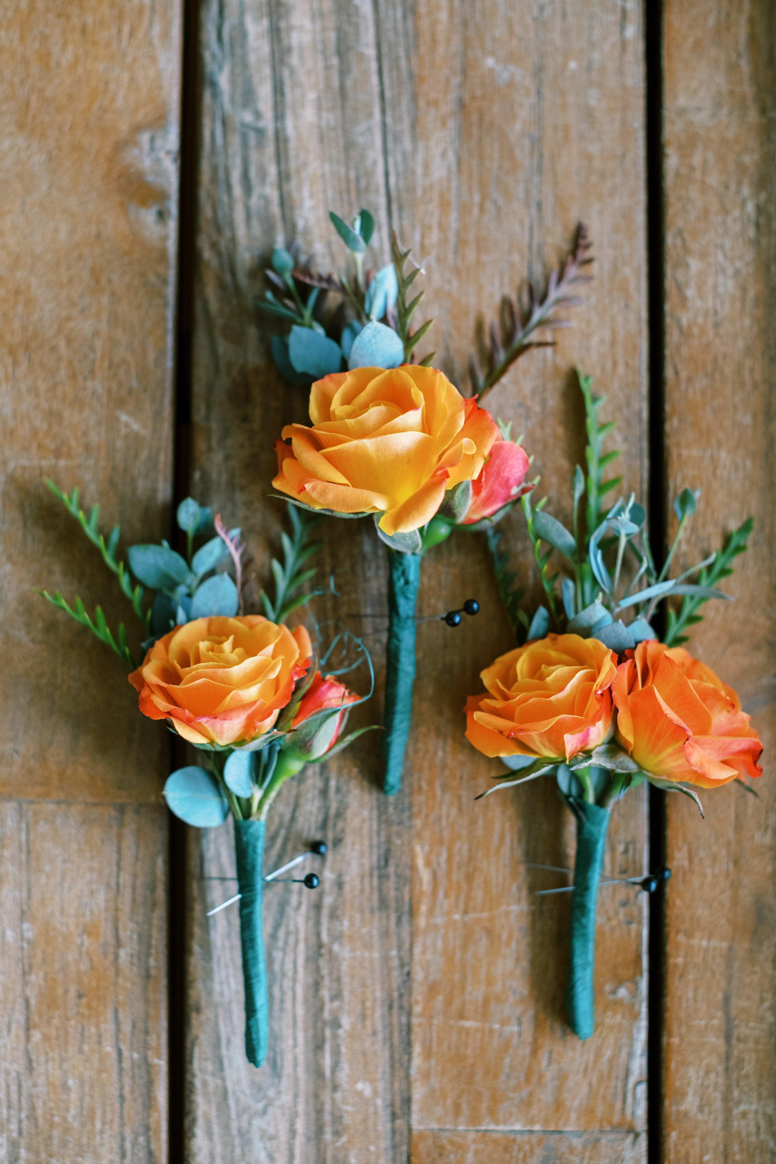 Fall Boutonnieres Walnut Hill NC Wedding Venue Fancy This Photography