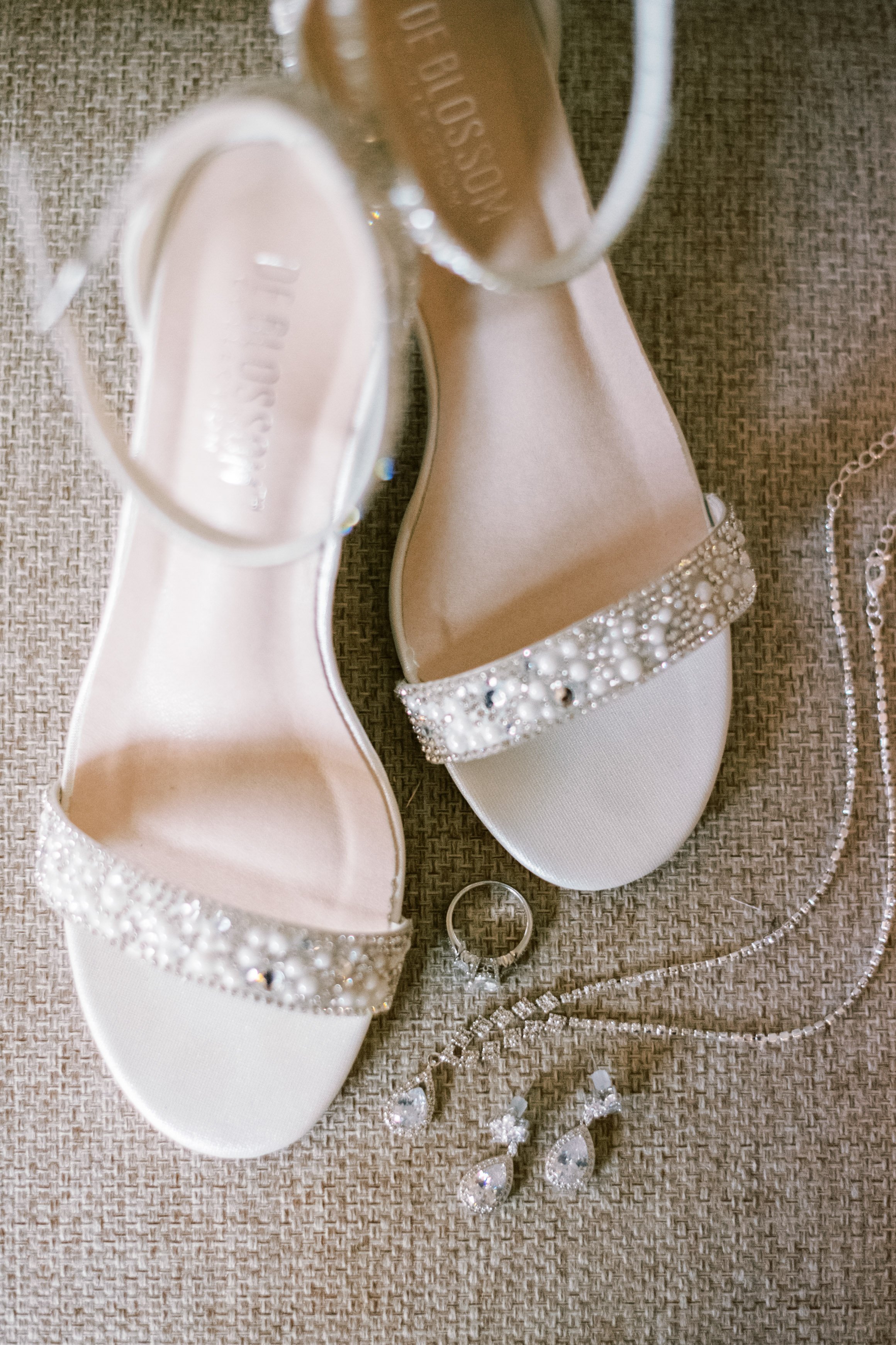 Bridal Shoes and Jewelry Beautiful Mebane NC Wedding in Family's Backyard Fancy This Photography