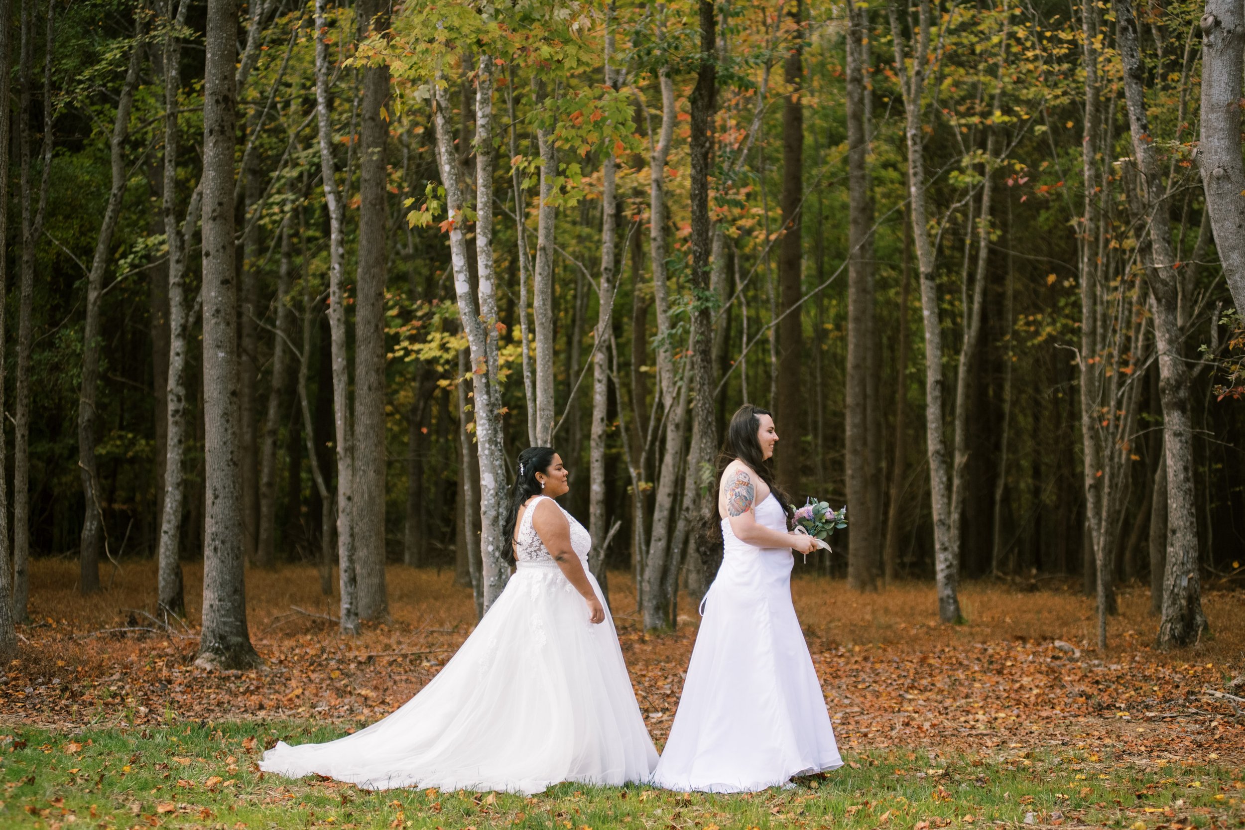 First Look Beautiful Mebane NC Wedding in Family's Backyard Fancy This Photography