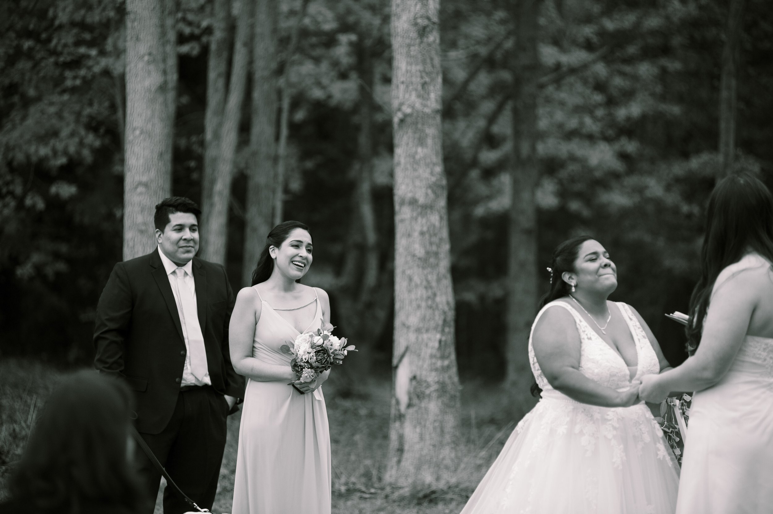 Black and White Vows Beautiful Mebane NC Wedding in Family's Backyard Fancy This Photography