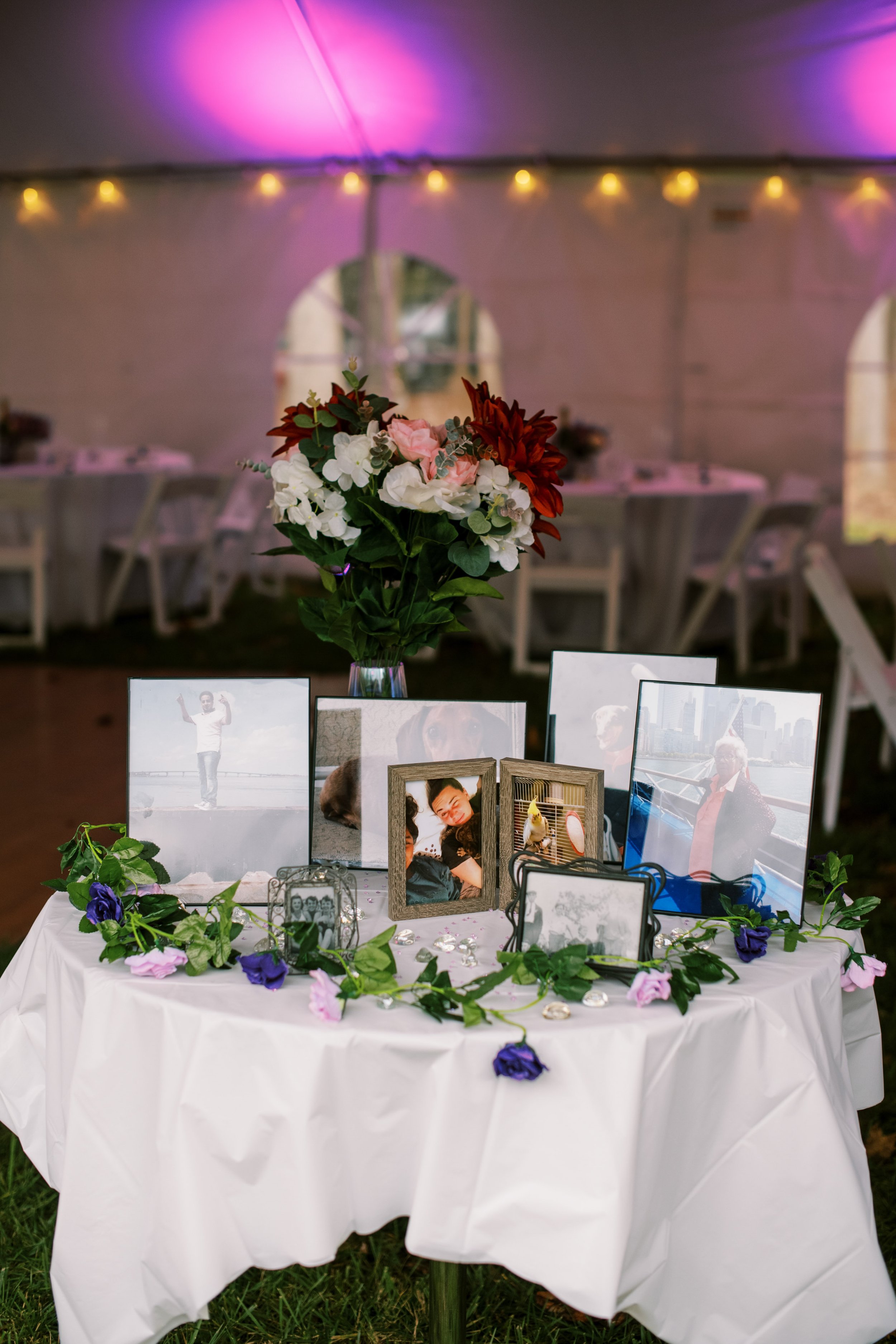 Remembrance Table Beautiful Mebane NC Wedding in Family's Backyard Fancy This Photography