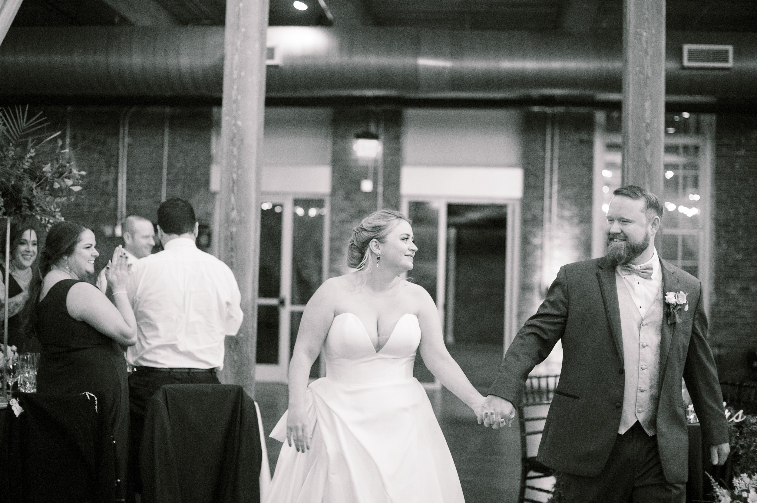 Reception Joy Bride and Groom Wedding at The Cloth Mill at Eno River&nbsp;Fancy This Photography