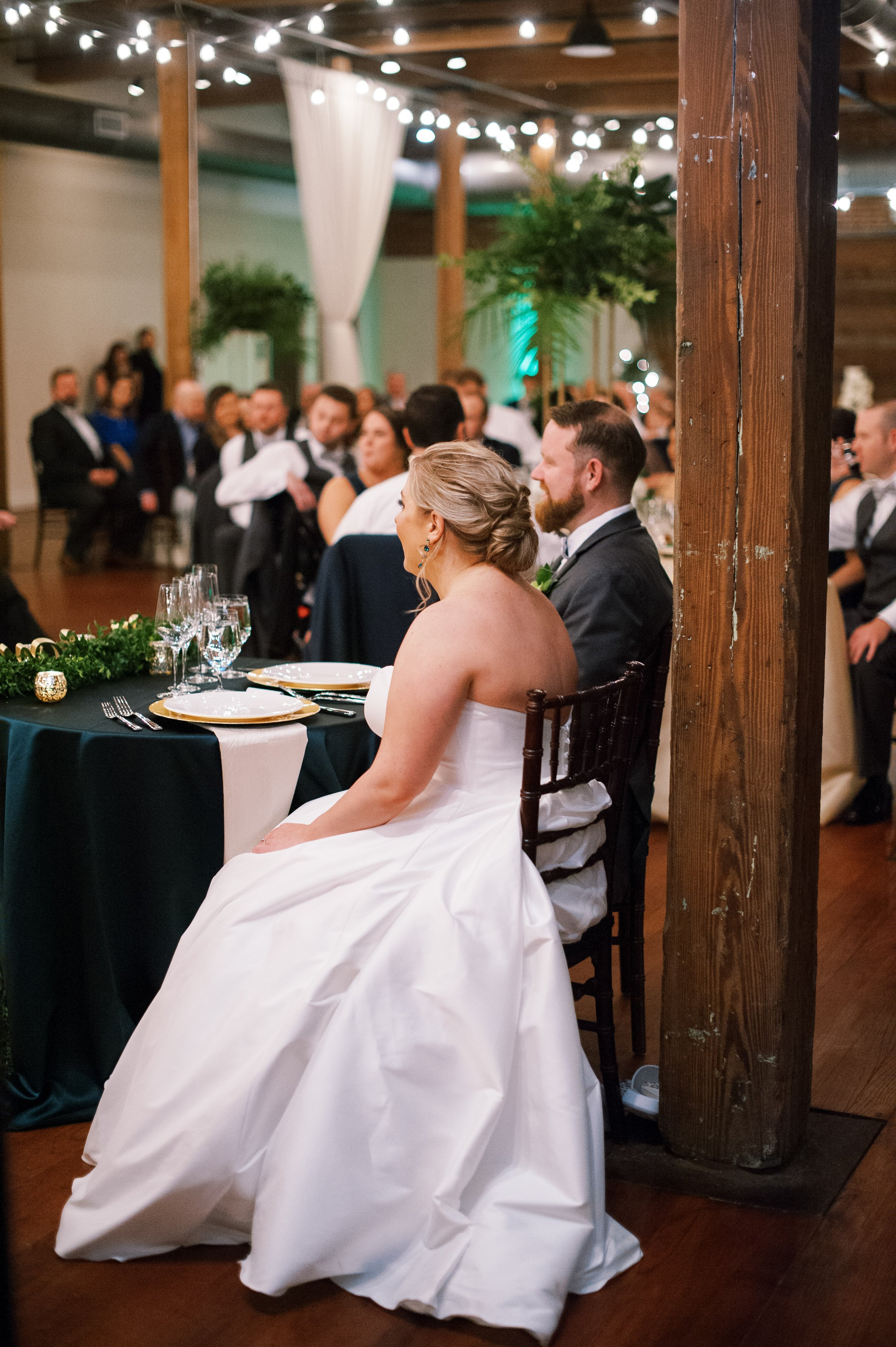 Sweetheart Table Sitting Wedding at The Cloth Mill at Eno River&nbsp;Fancy This Photography