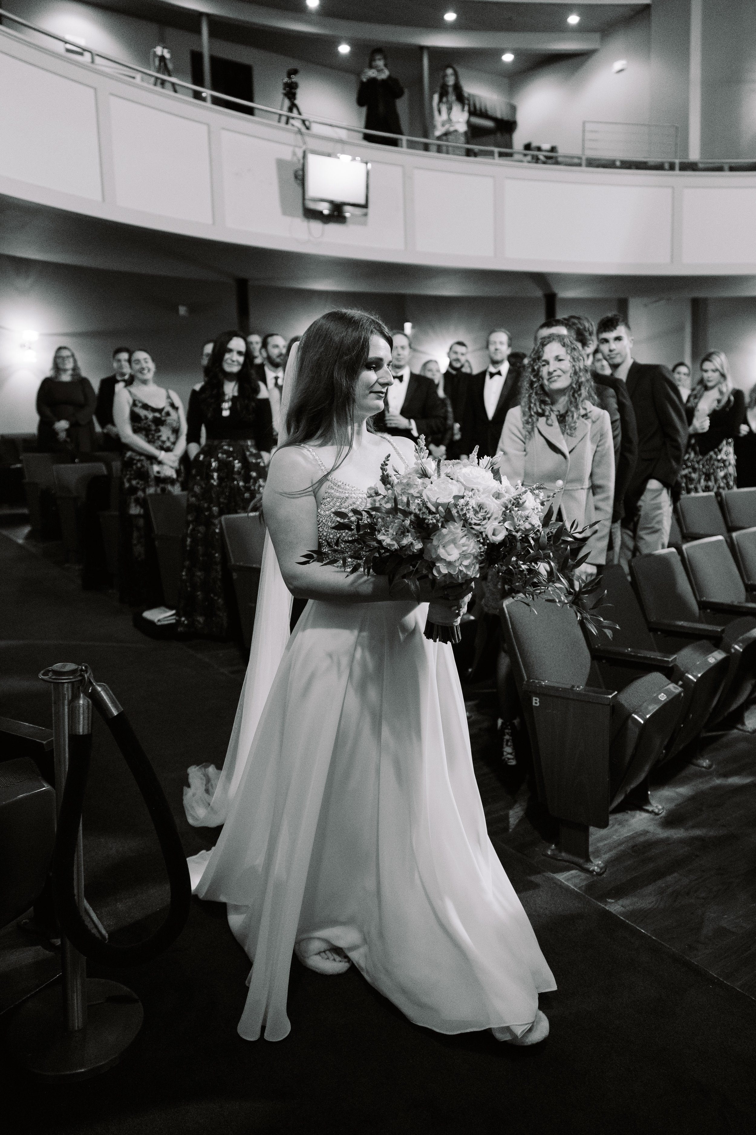 Here Comes the Bride Salisbury North Carolina Wedding at The Meroney Theater Fancy This Photography