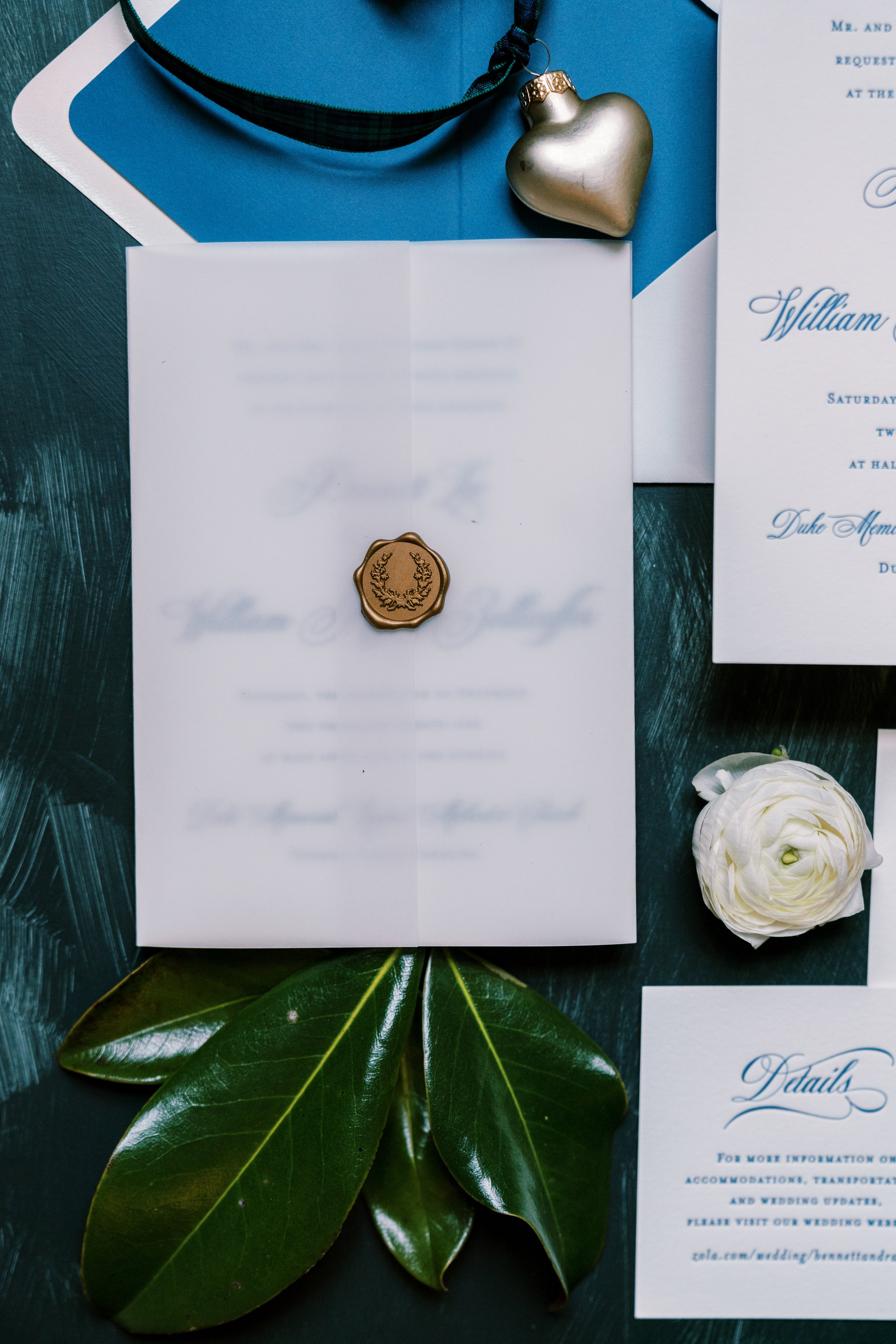 Wax Seal Wedding Invite Wedding at The Cotton Room Durham NC Fancy This Photography