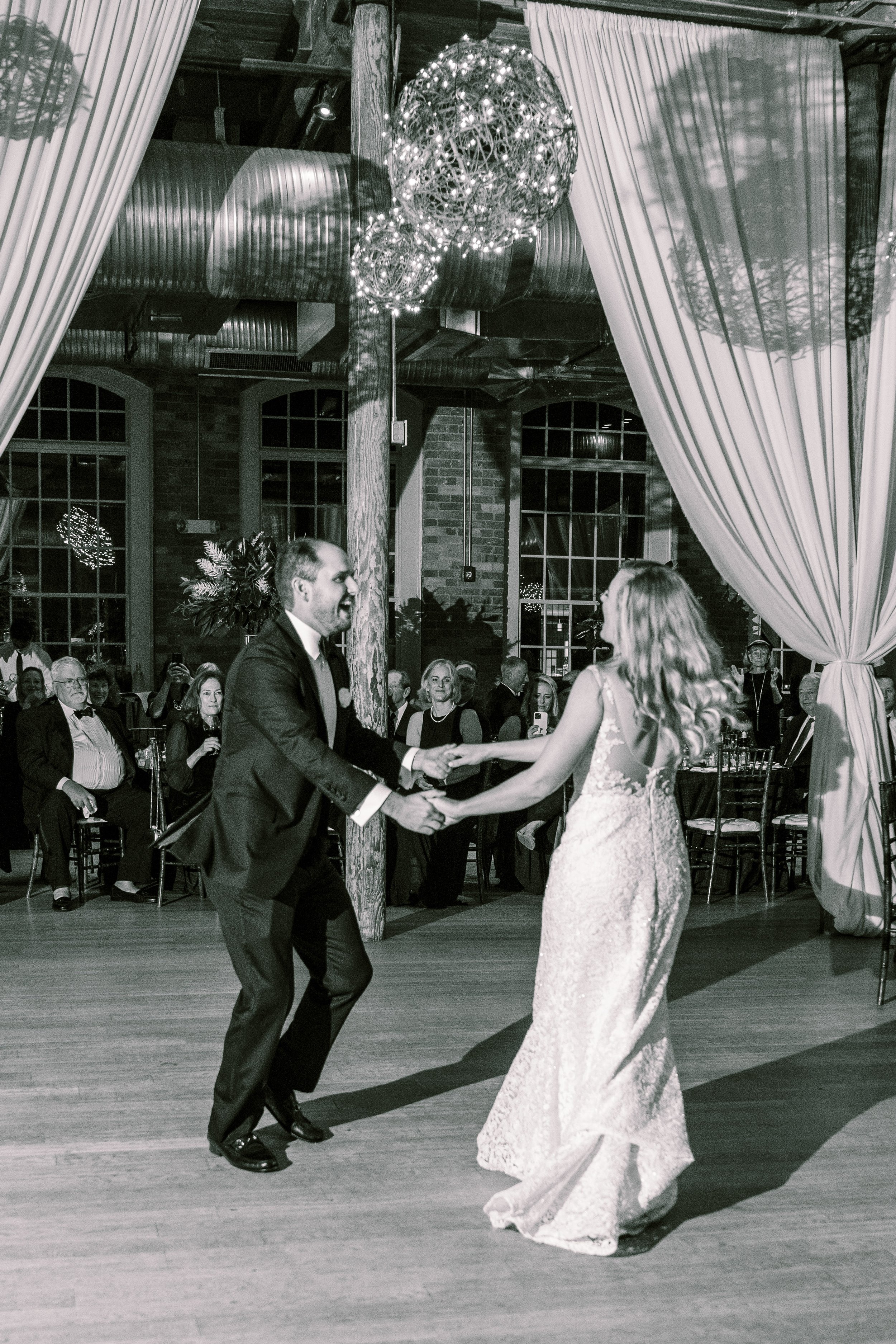 First Dance Motion Wedding at The Cotton Room Durham NC Fancy This Photography