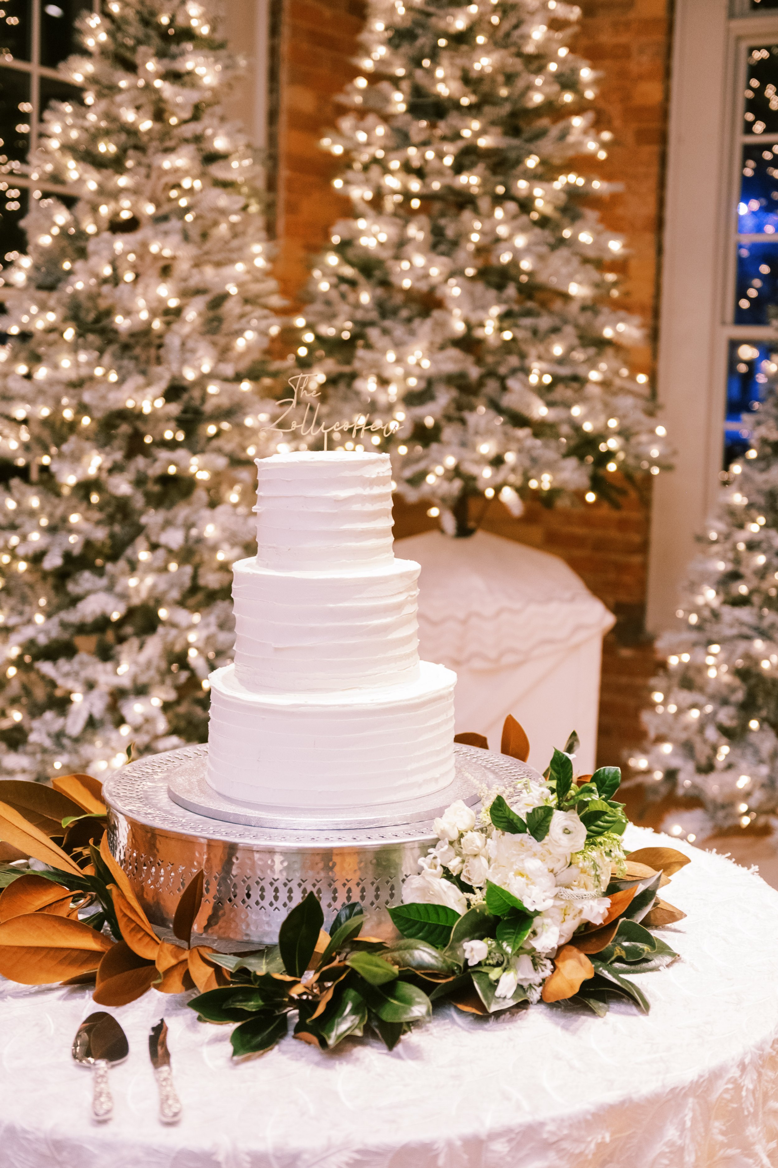 Christmas Cake Wedding at The Cotton Room Durham NC Fancy This Photography