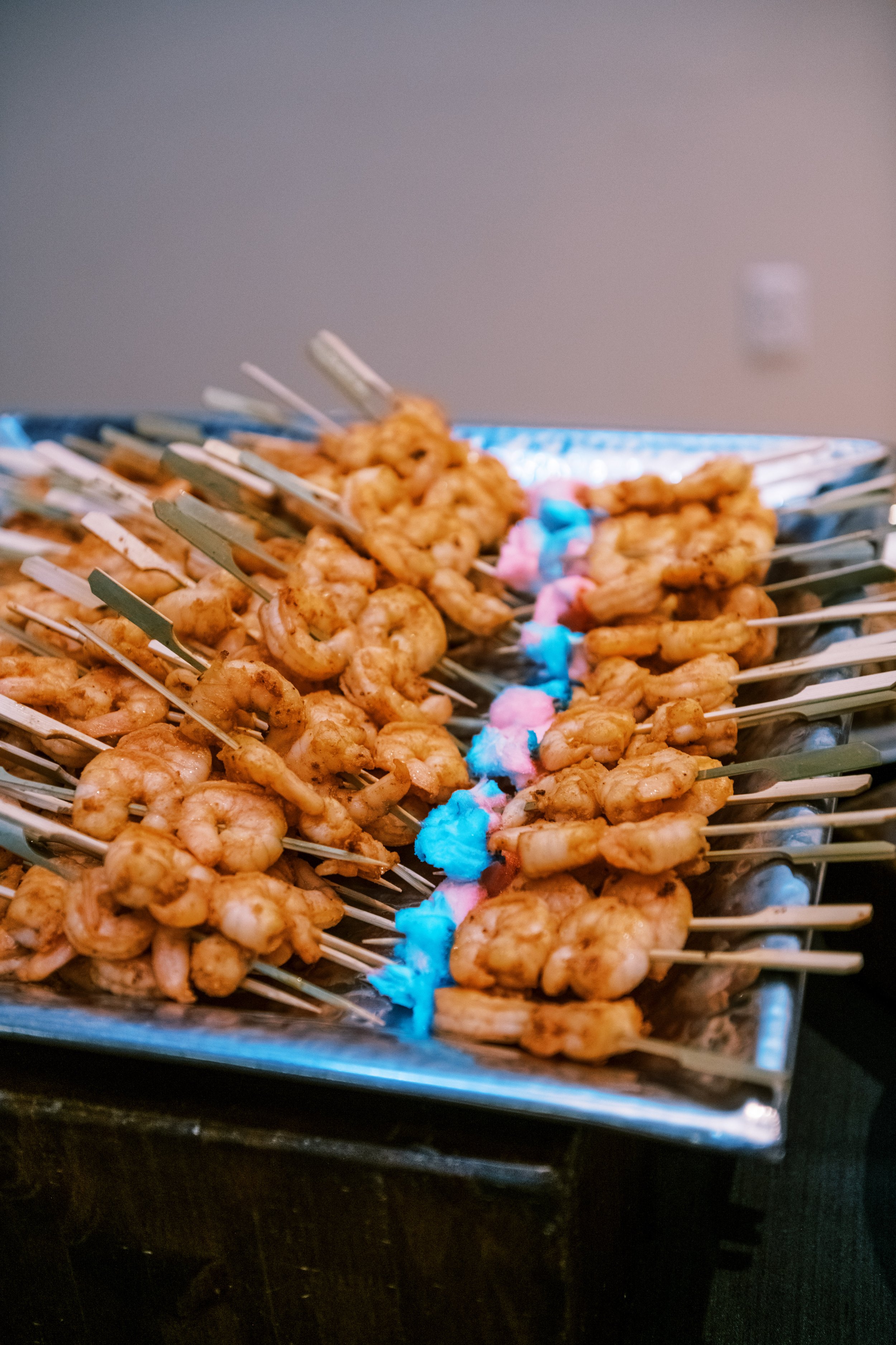 Seafood Shrimp Appetizer Triangle Catering Wedding at The Cotton Room Durham NC Fancy This Photography