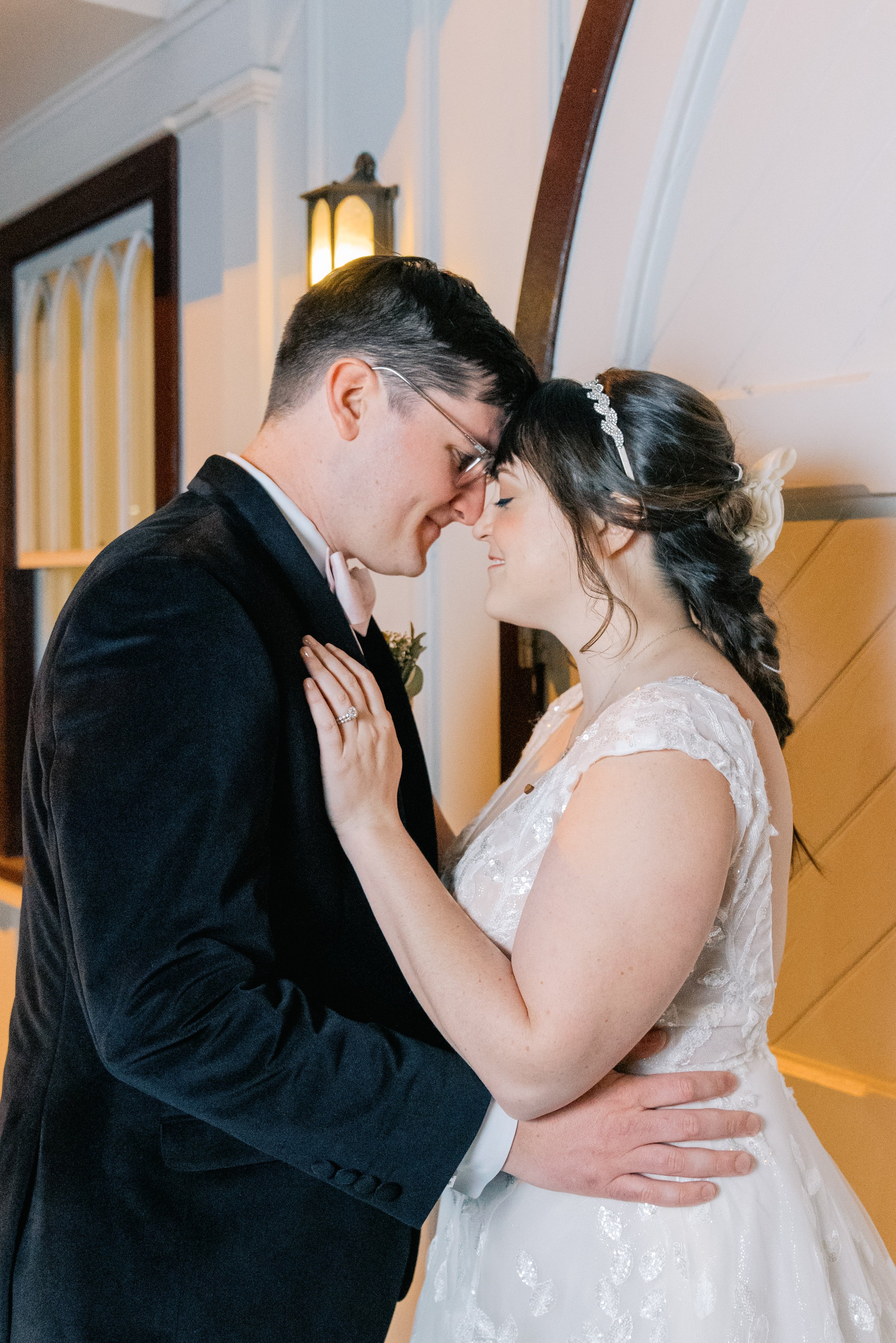 Romantic Bride and Groom Wedding at All Saints Chapel Raleigh NC Fancy This Photography