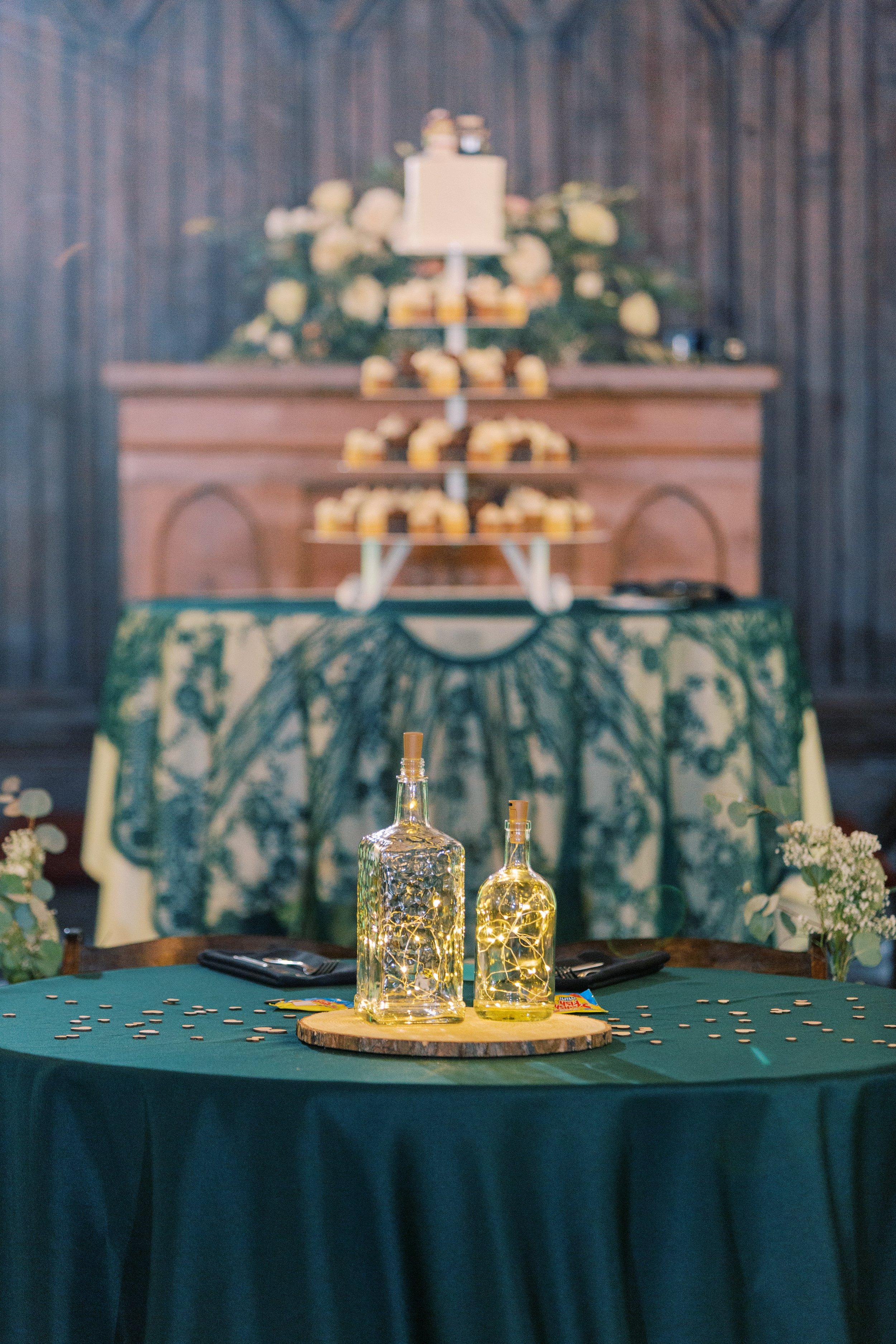 Green Sweetheart Table Wedding at All Saints Chapel Raleigh NC Fancy This Photography