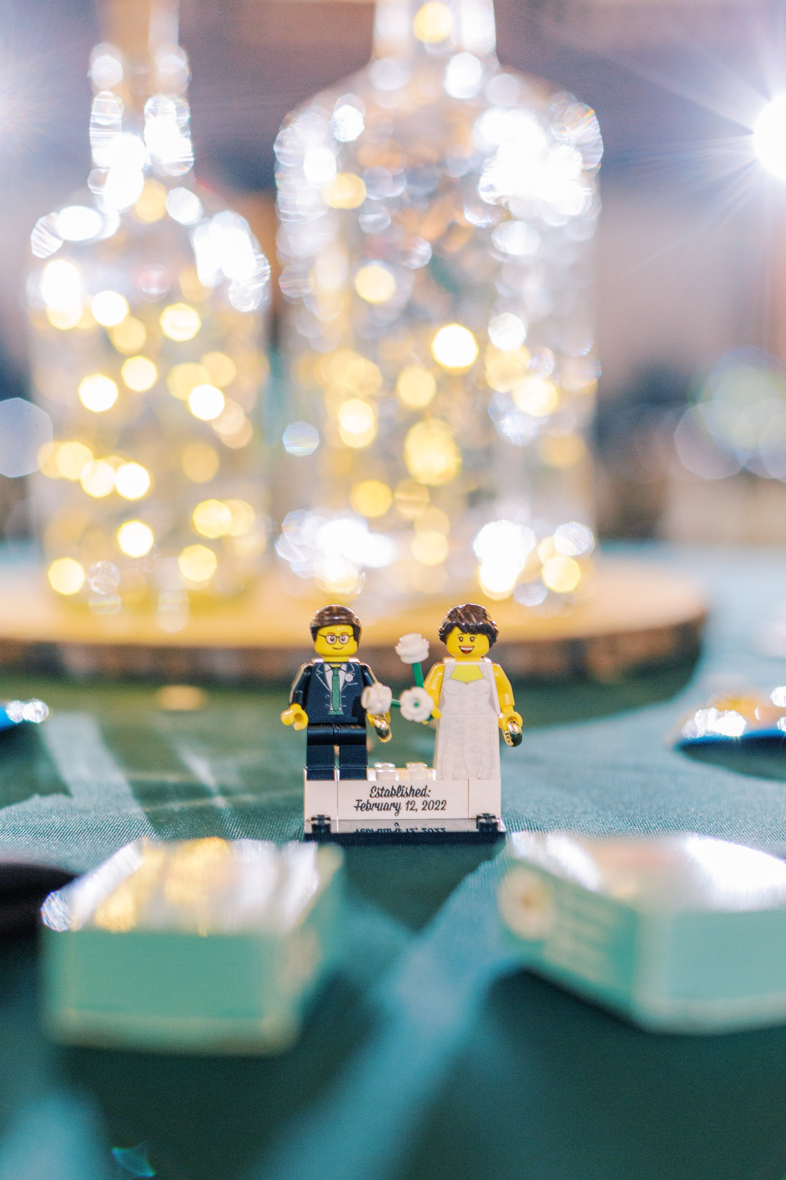 Lego Bride and Groom Wedding at All Saints Chapel Raleigh NC Fancy This Photography