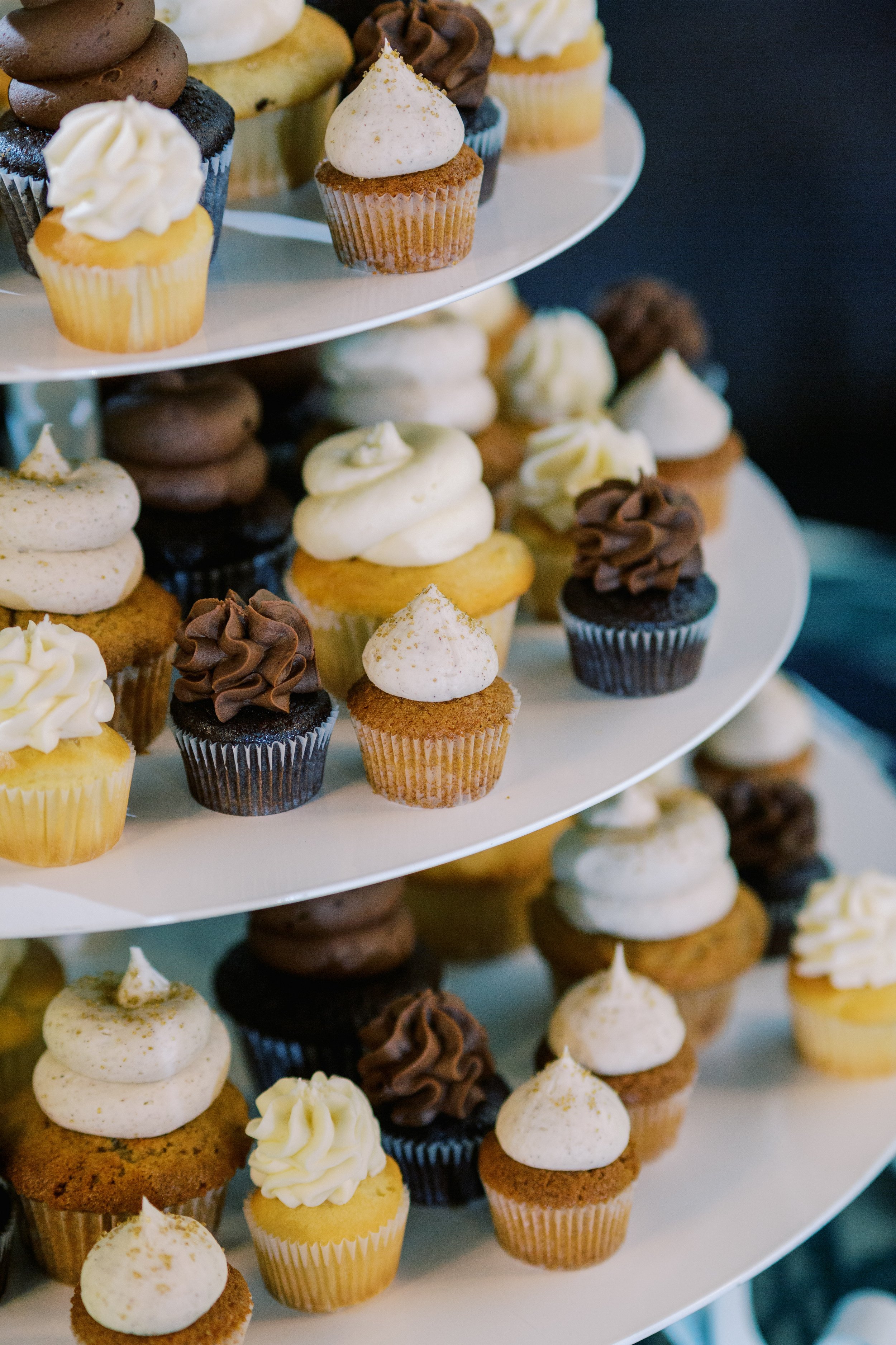 Cupcake Tower Wedding at All Saints Chapel Raleigh NC Fancy This Photography