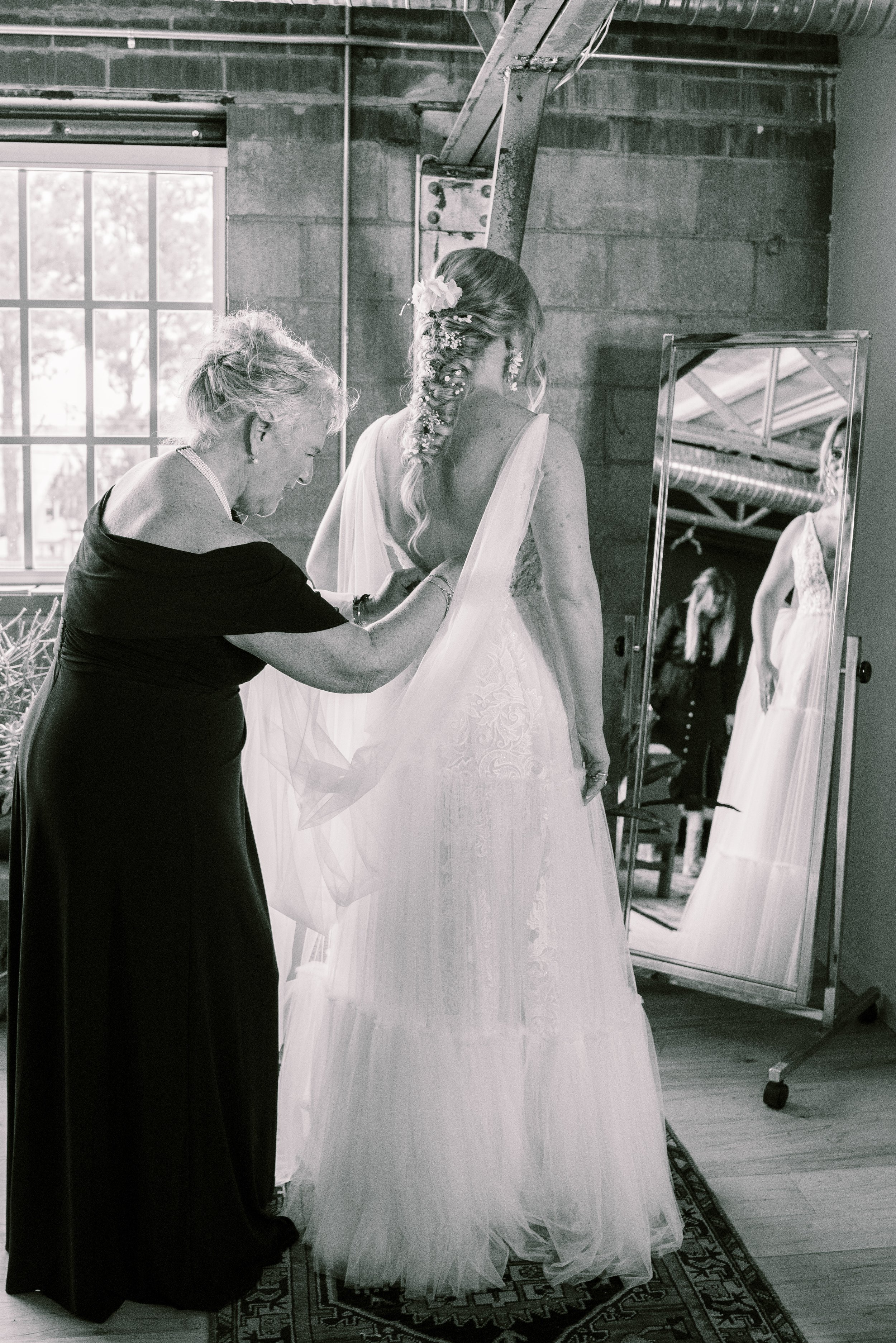  Bride Getting Ready Mom Whitaker &amp; Atlantic Wedding in Raleigh, NC Fancy This Photography