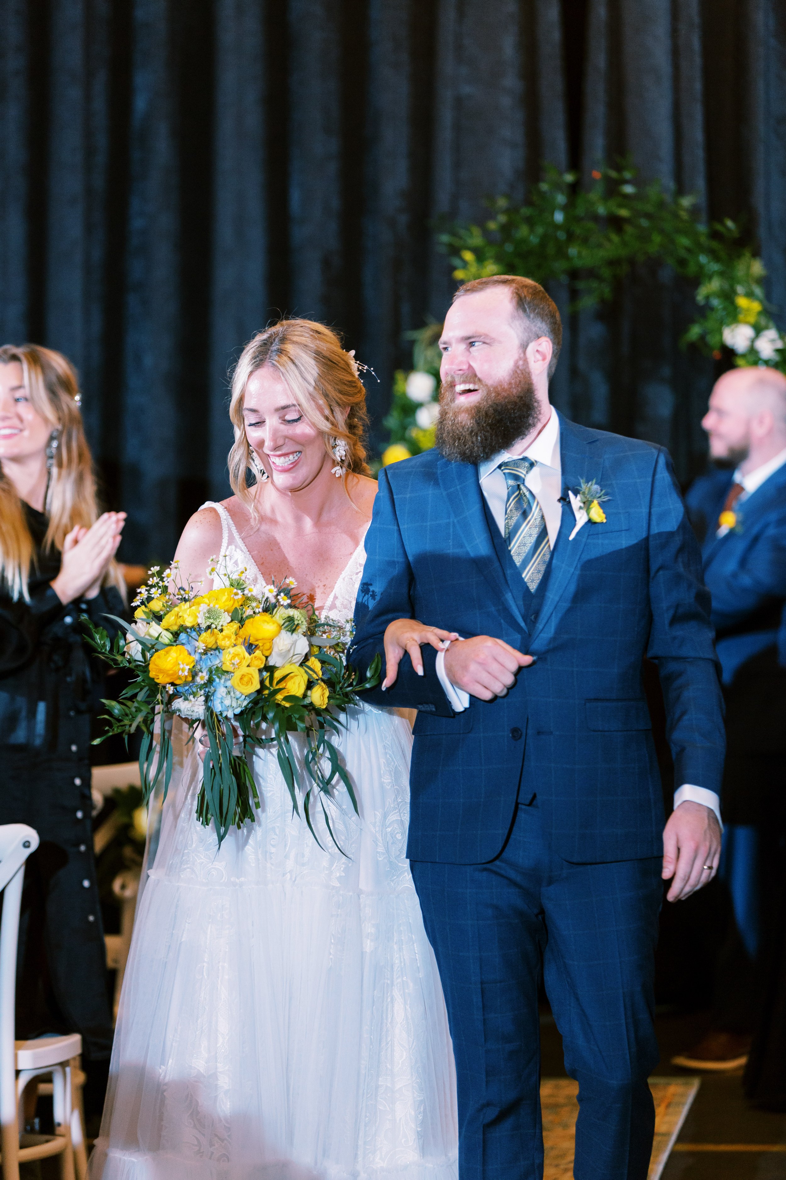  Bride and Groom Recessional Whitaker &amp; Atlantic Wedding in Raleigh, NC Fancy This Photography
