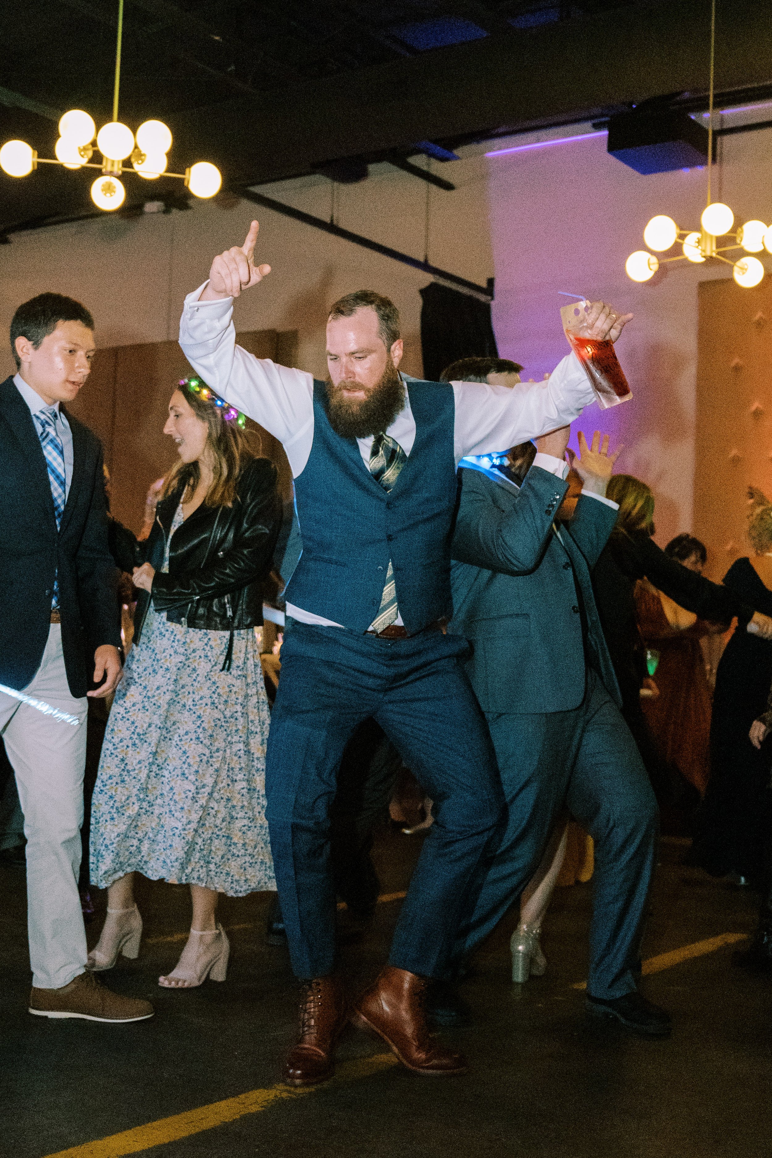 Groom dancing Whitaker &amp; Atlantic Wedding in Raleigh, NC Fancy This Photography