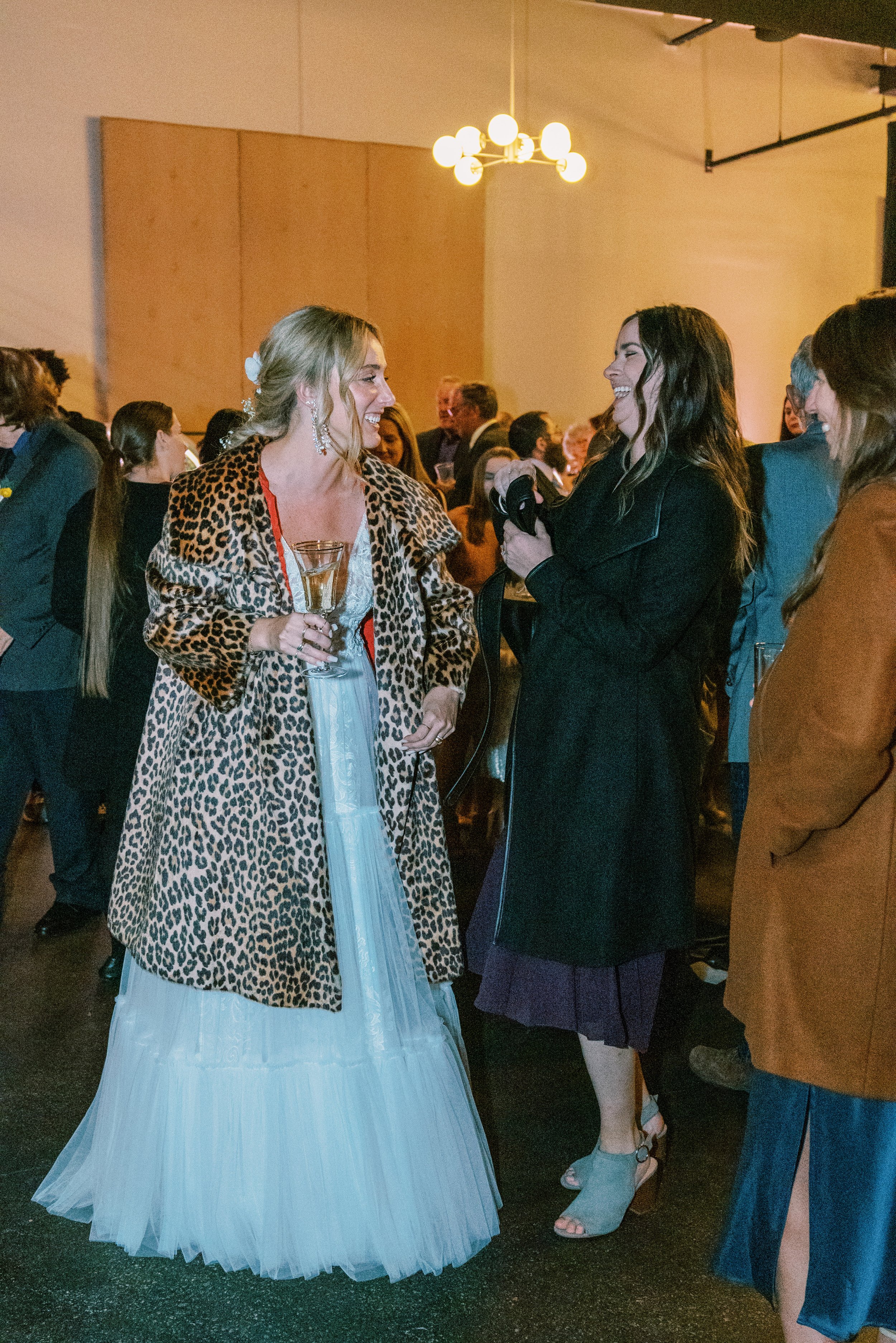 Bride Cheetah Print Coat Whitaker &amp; Atlantic Wedding in Raleigh, NC Fancy This Photography