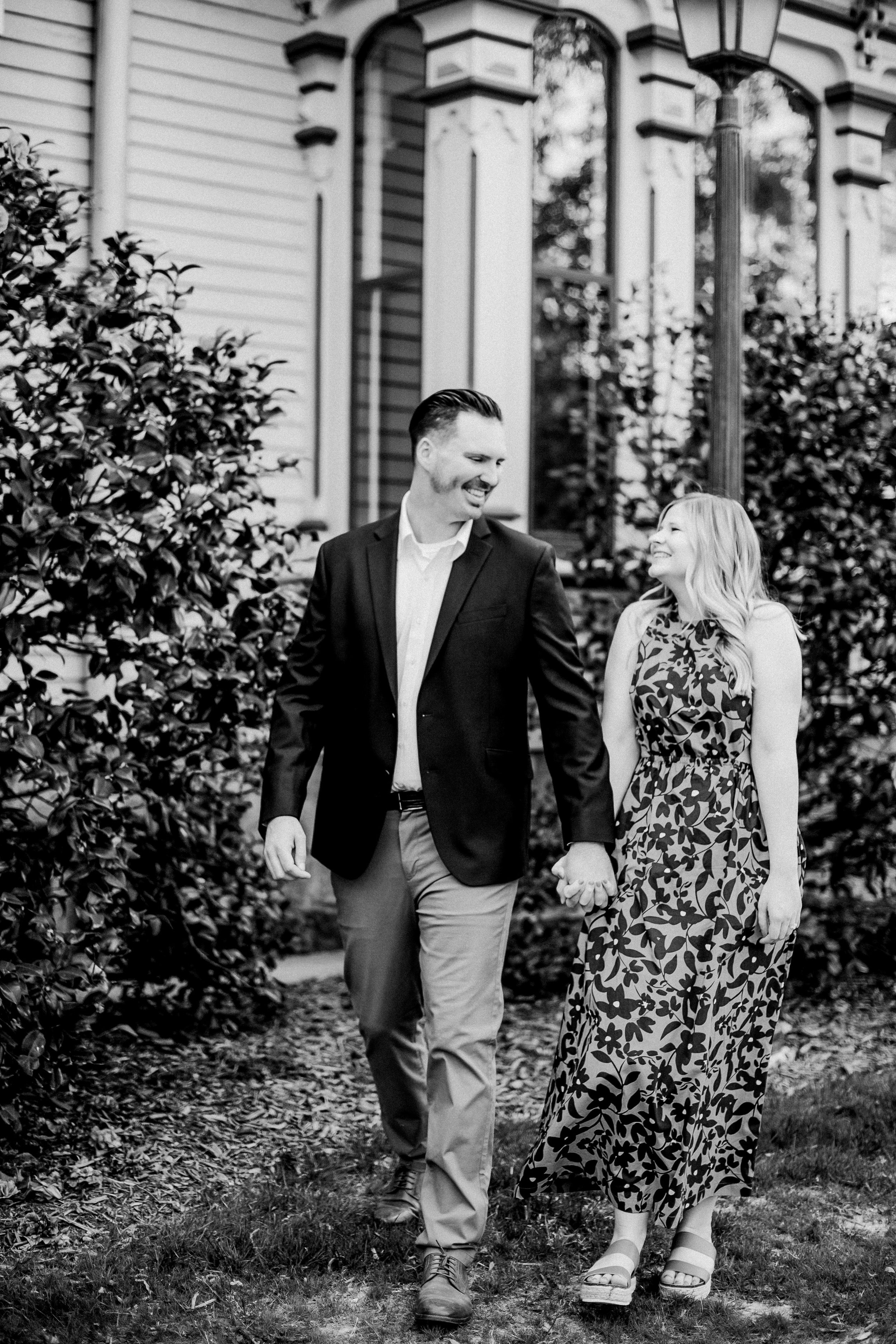 Victoria Cody Downtown Raleigh NC Engagement Photos in Historic Oakwood Neighborhood Fancy This Photography