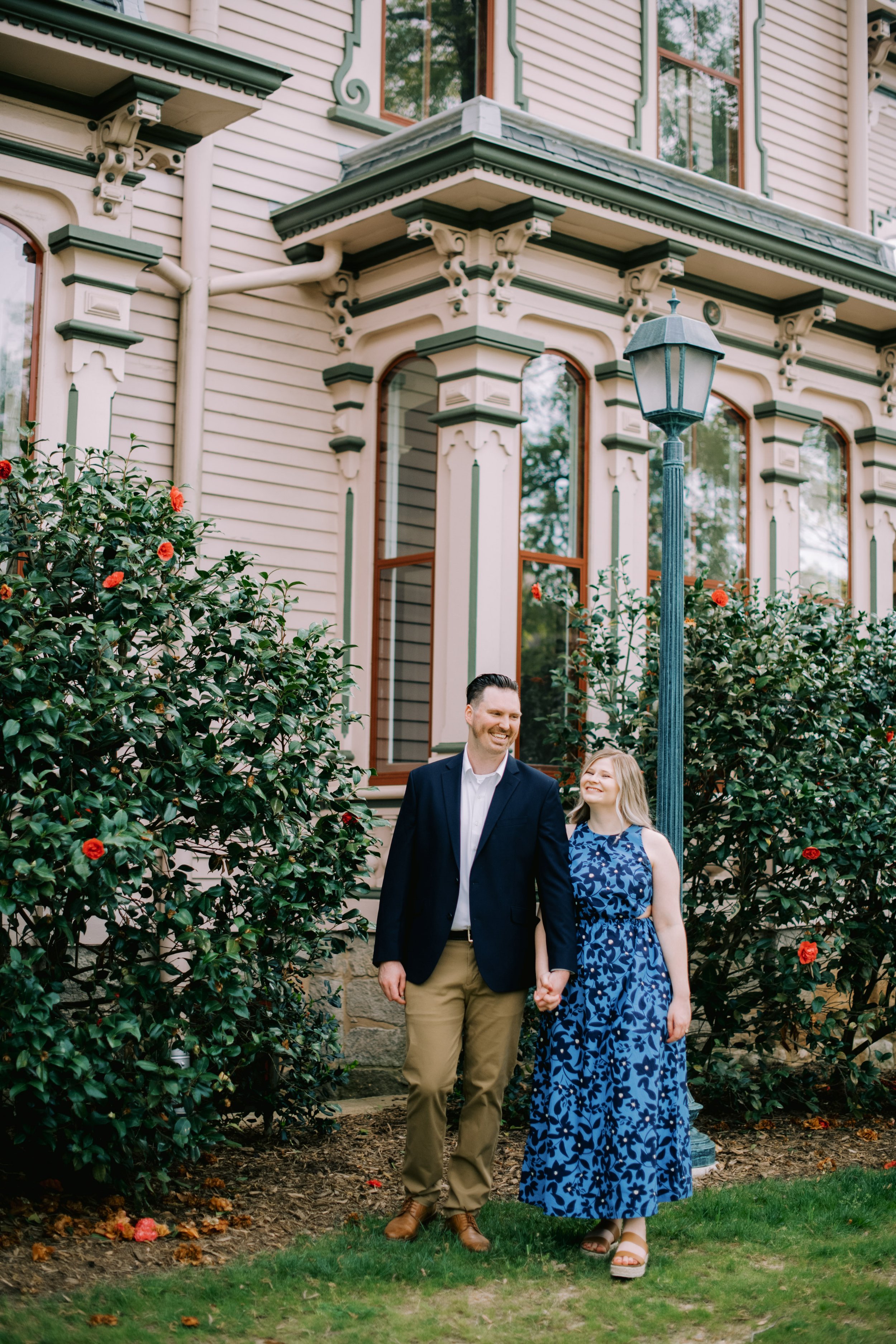 Victoria and Cody Raleigh NC Engagement Photos in Historic Oakwood Neighborhood Fancy This Photography