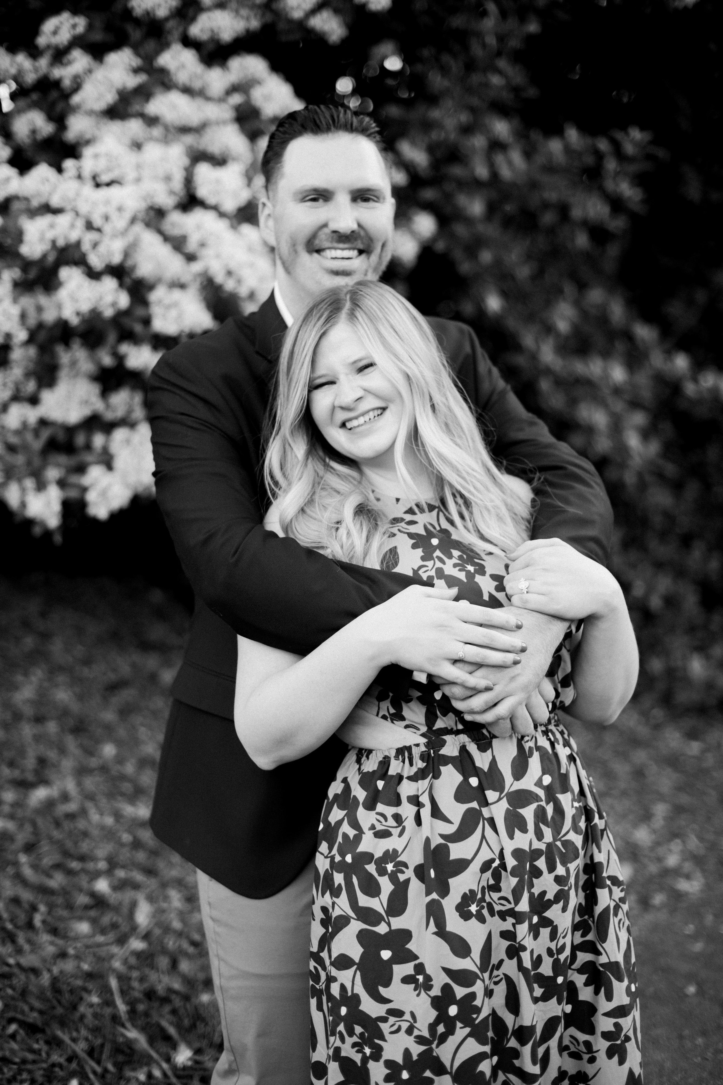 Victoria and Cody Romantic Raleigh NC Engagement Photos in Historic Oakwood Neighborhood Fancy This Photography