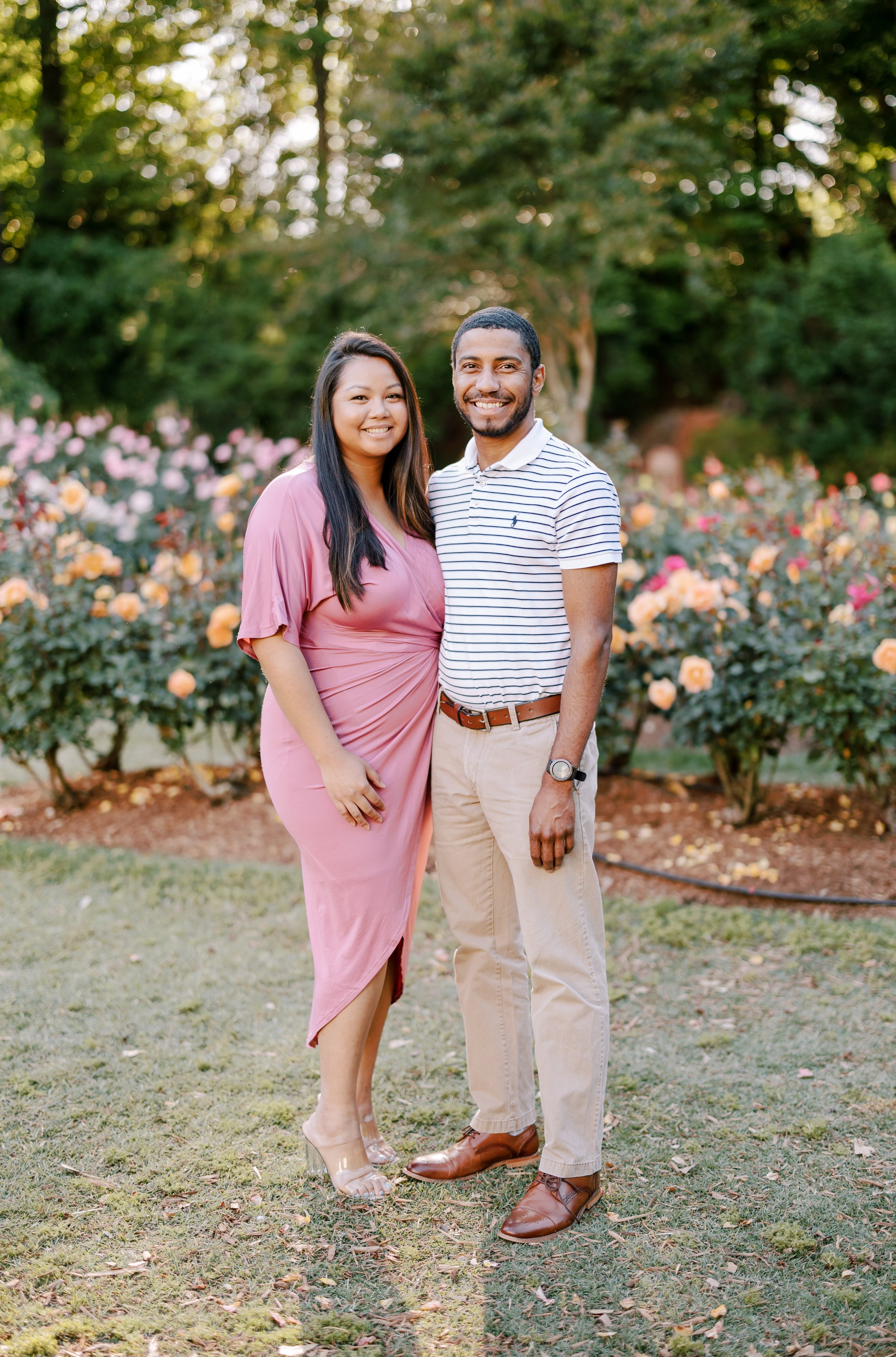 Timeless Engagement Photos in The Raleigh Rose Garden Fancy This Photography