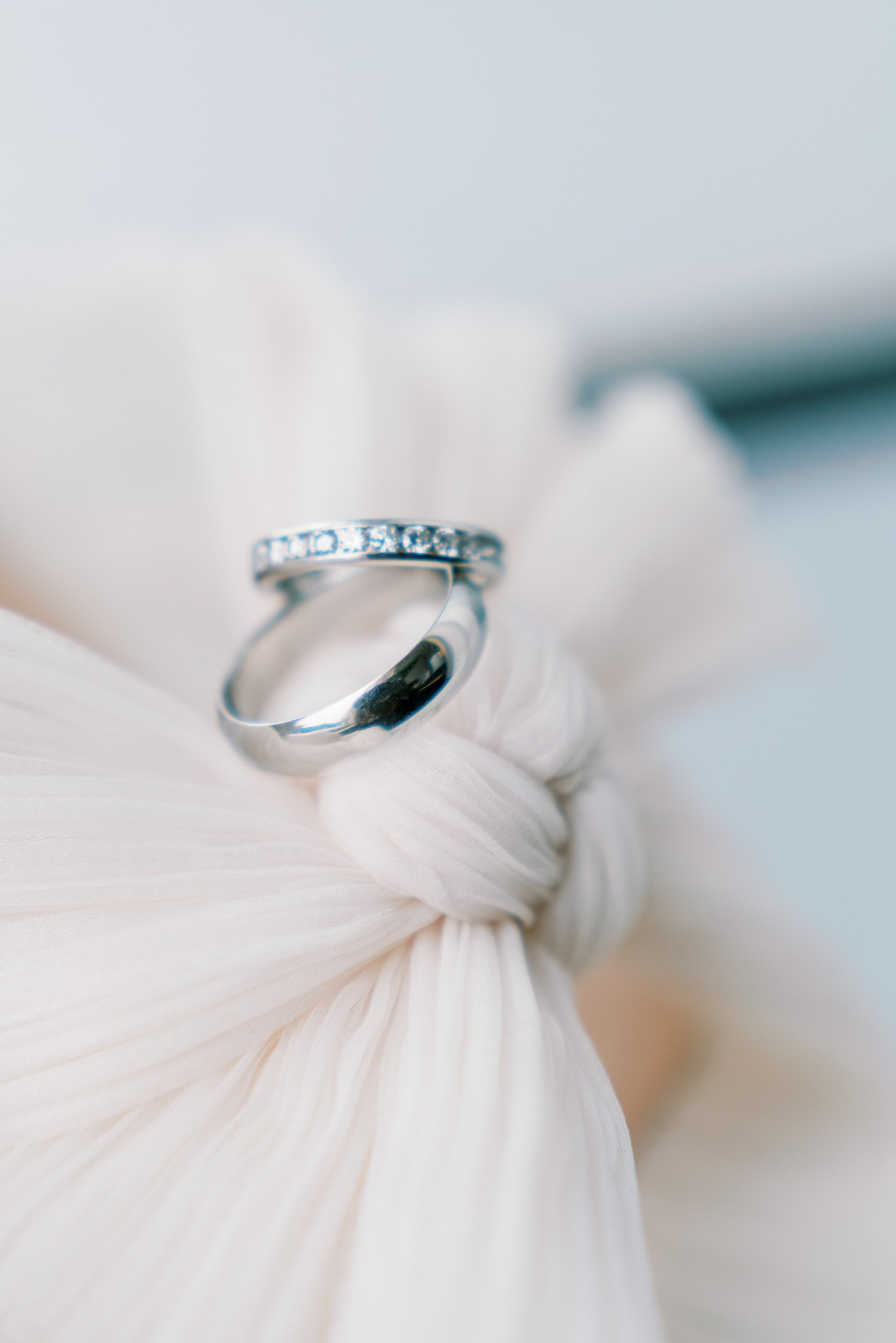 Wedding Rings and Bow Bridal Shoes Wedding at Bay 7 Durham NC Fancy This Photography