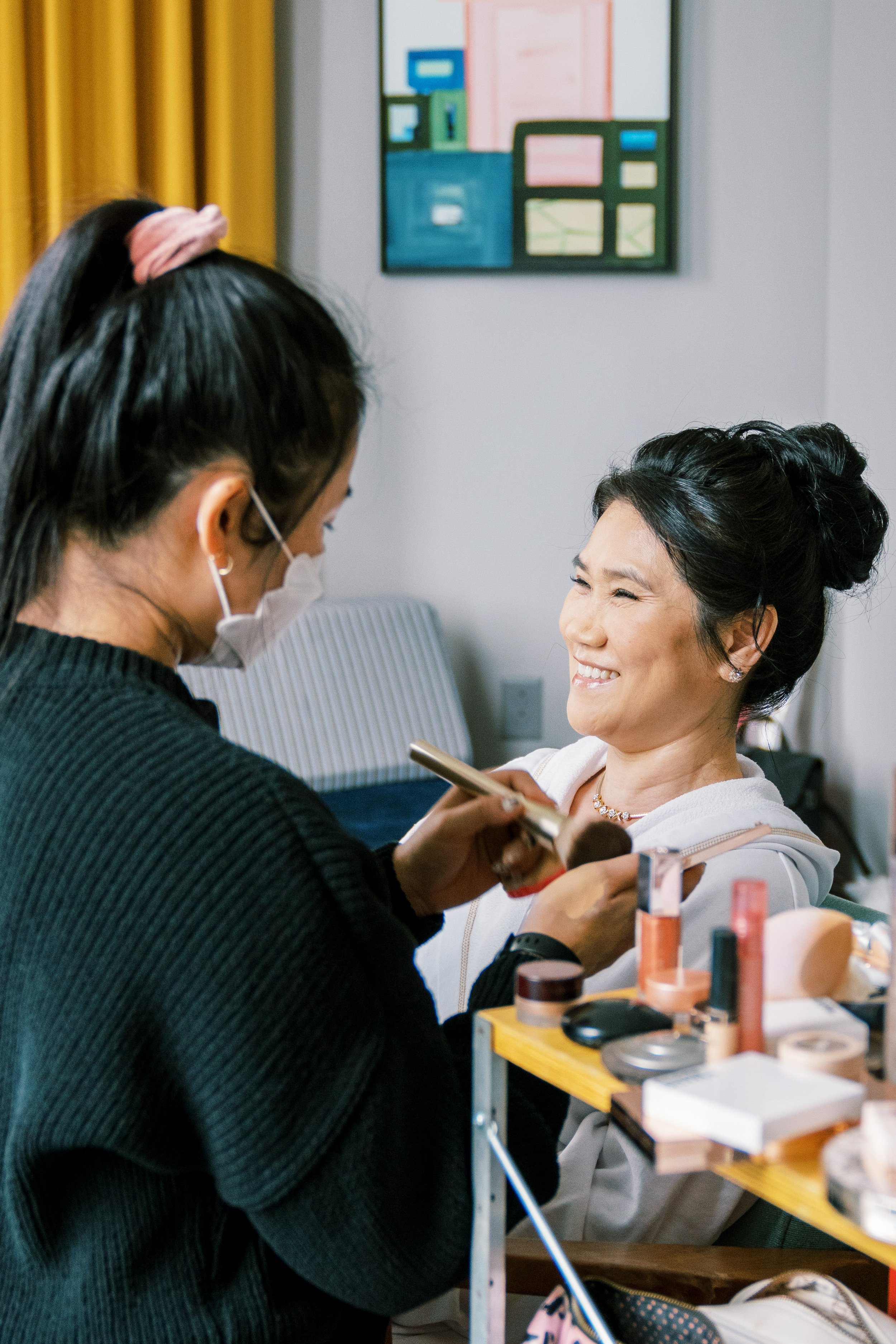 Mother of the Bride Hair and Makeup Durham Hotel Wedding at Bay 7 Durham NC Fancy This Photography