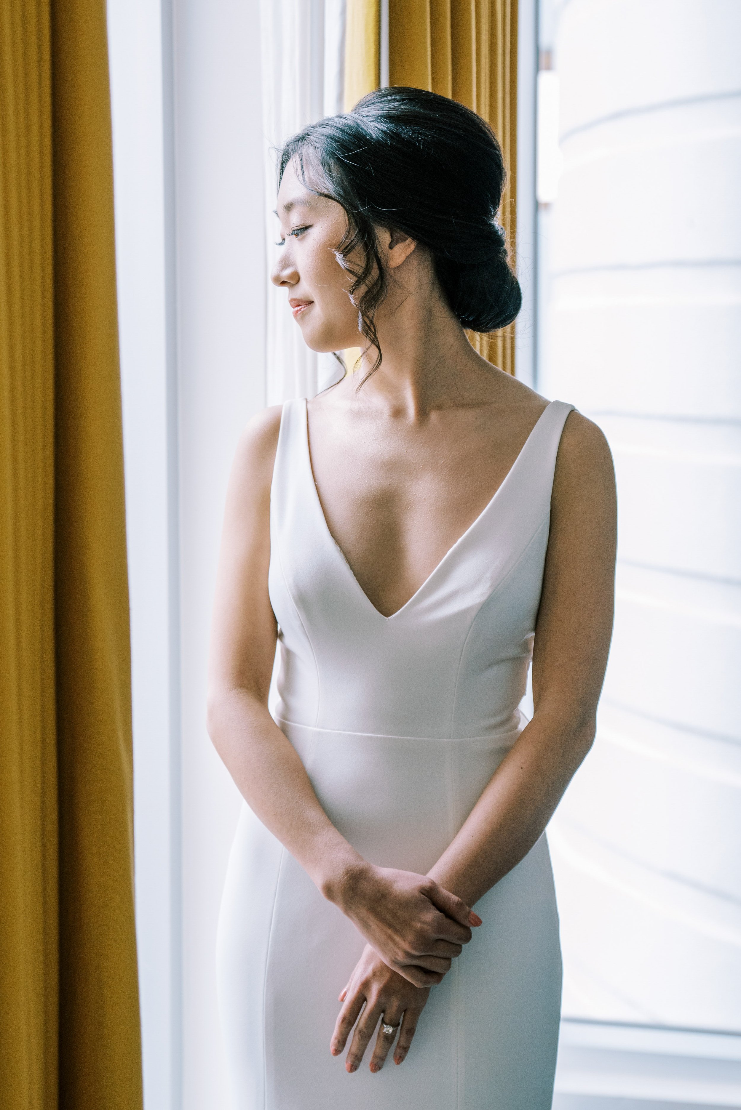 Beautiful Bridal Portraits Durham Hotel Wedding at Bay 7 Durham NC Fancy This Photography