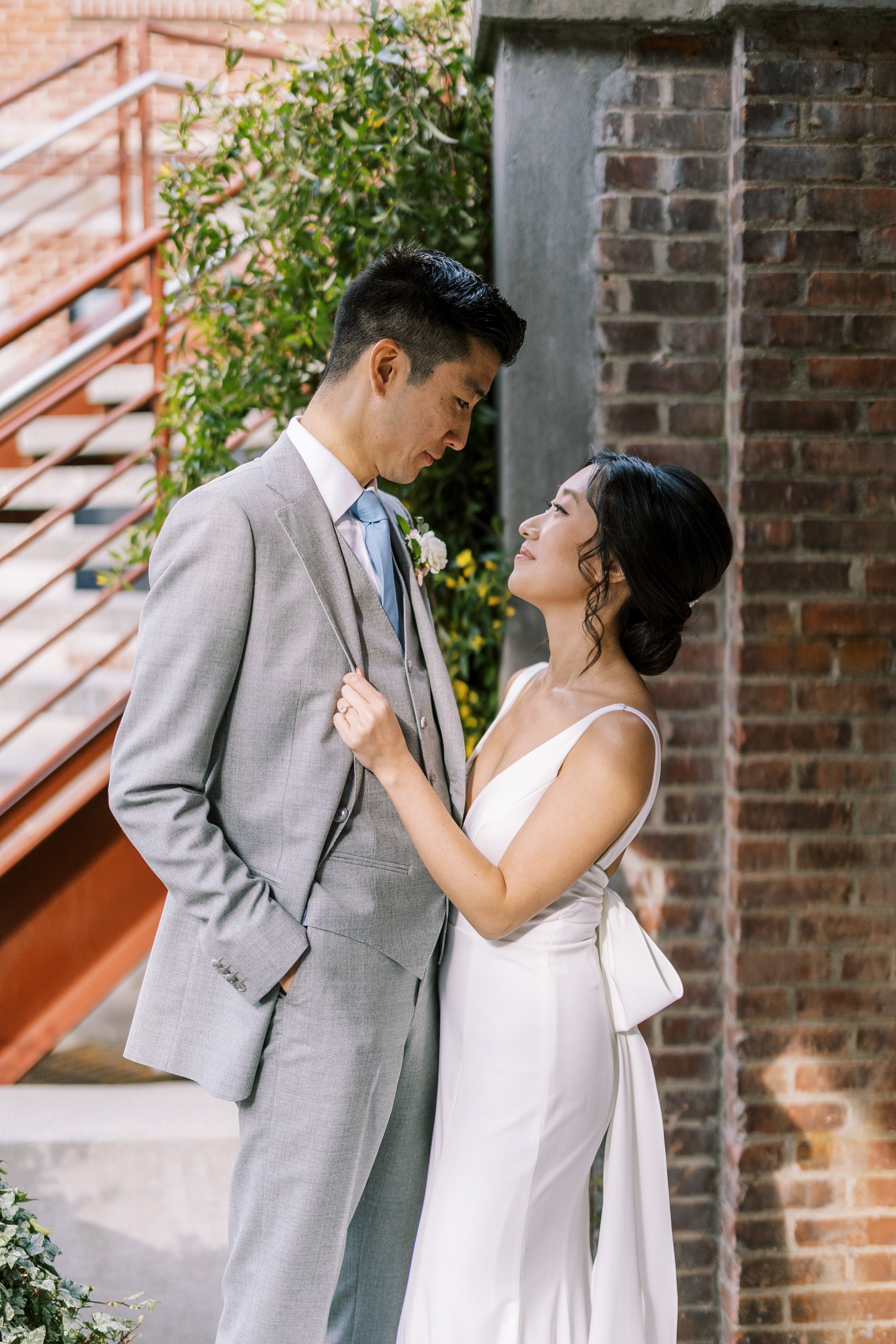 Bride and Groom Love American Tobacco Campus Korean Wedding at Bay 7 Durham NC Fancy This Photography