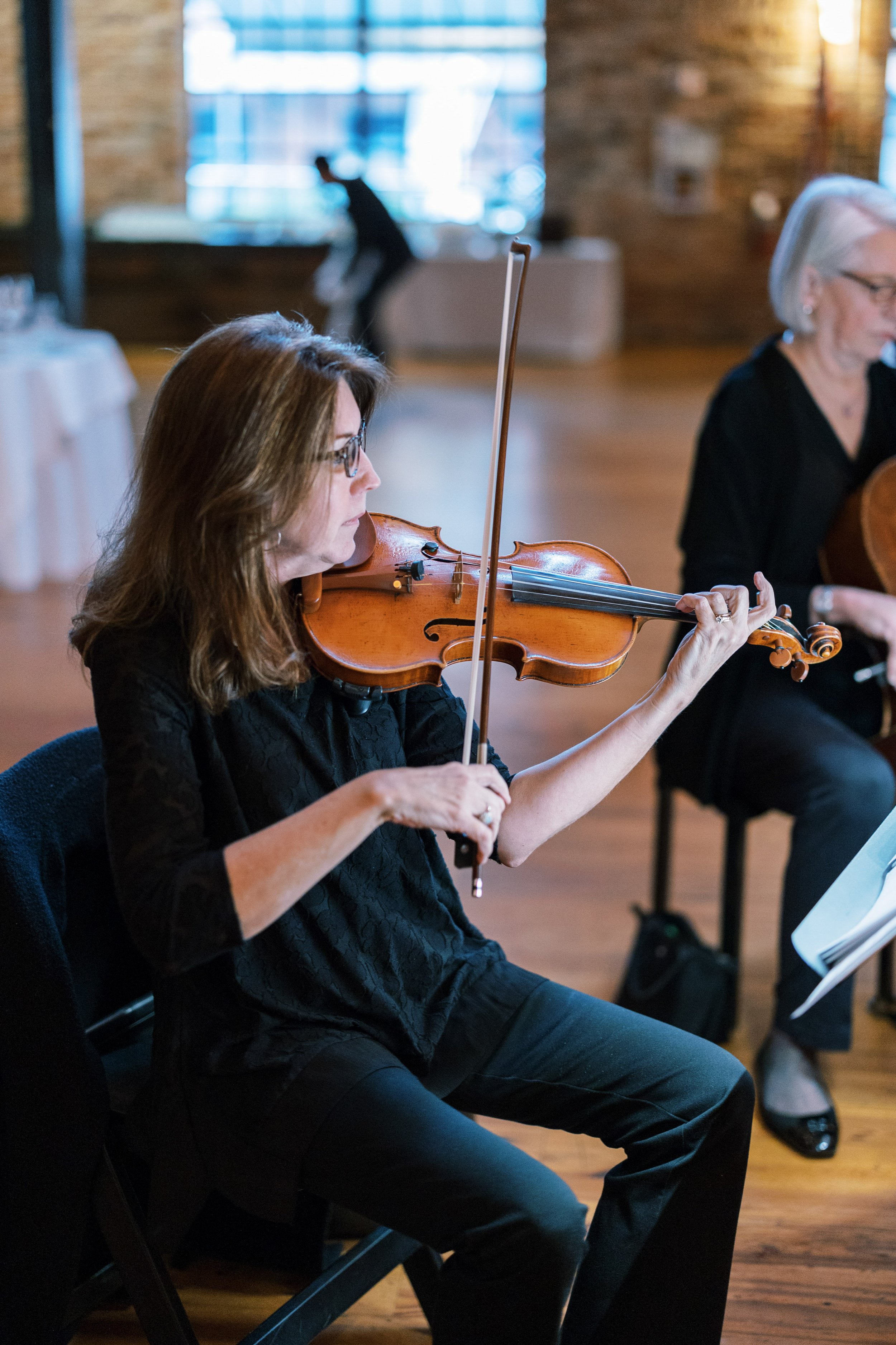 Live Ceremony Musician Violin Wedding at Bay 7 Durham NC Fancy This Photography