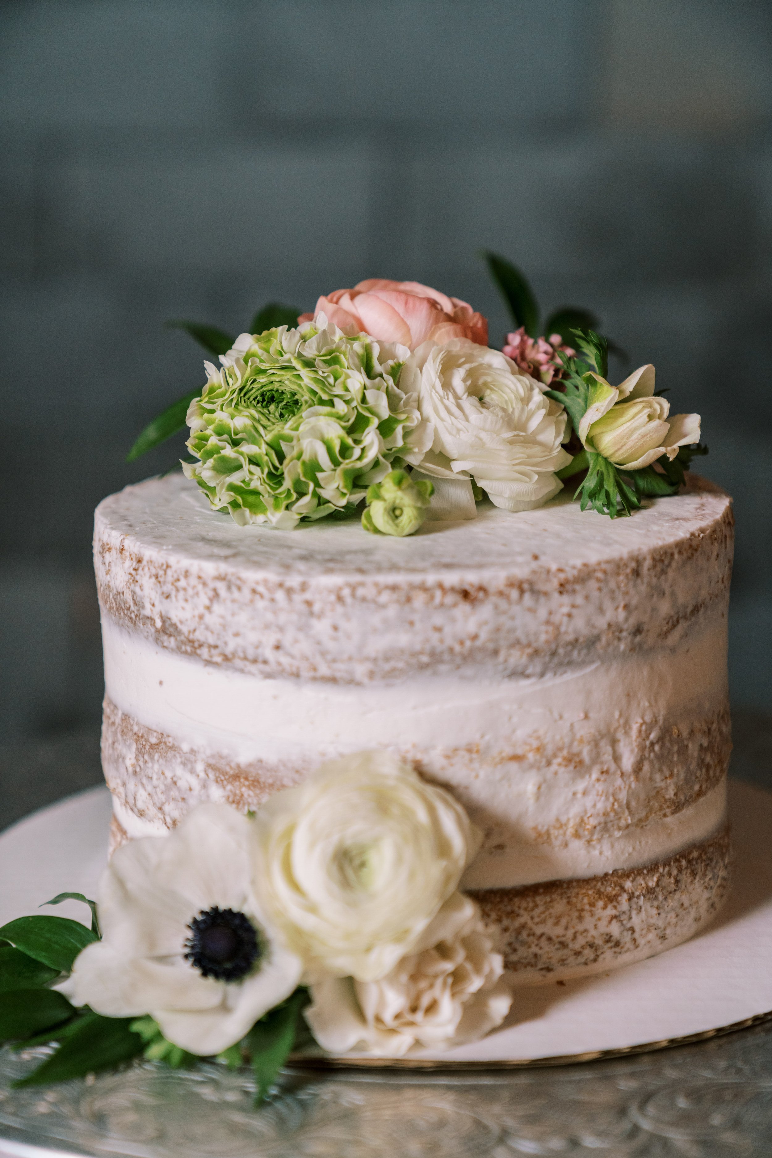 Sweetheart Cake Naked Frosting Wedding at Bay 7 Durham NC Fancy This Photography