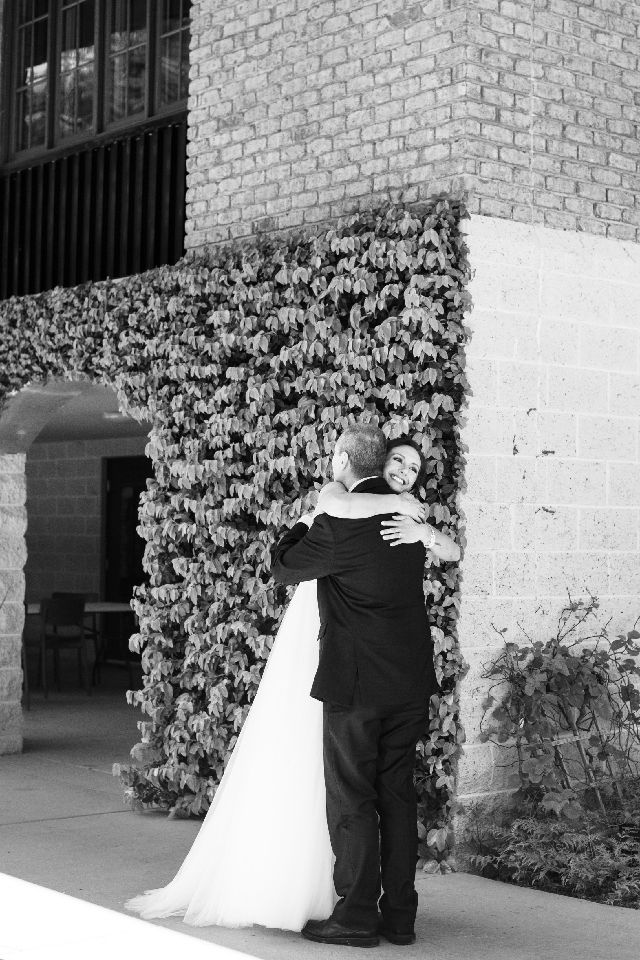 Dad Daughter Hug Cape Fear Botanical Garden Wedding Fancy This Photography