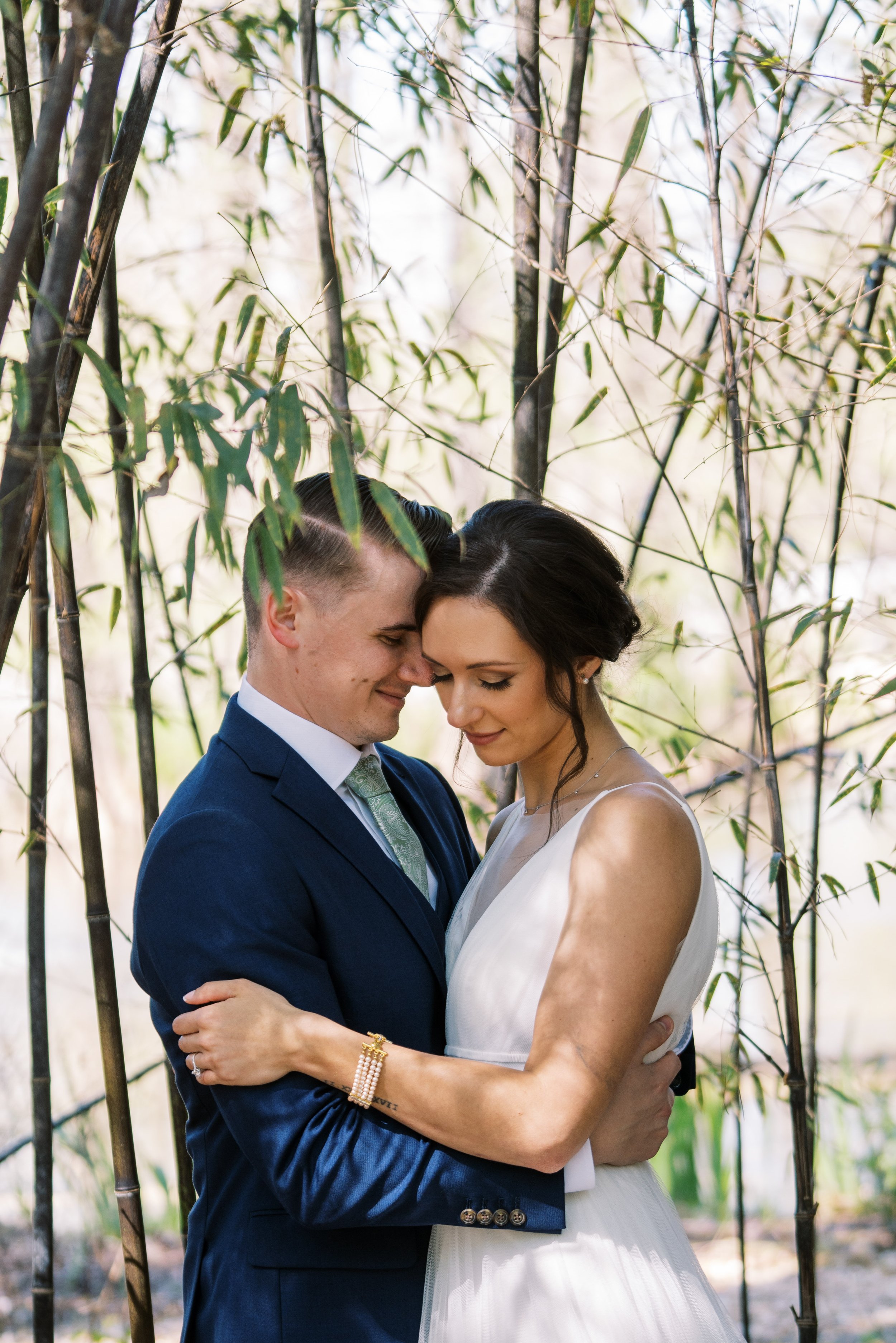 Romantic Bride Groom Bamboo Cape Fear Botanical Garden Wedding Fancy This Photography