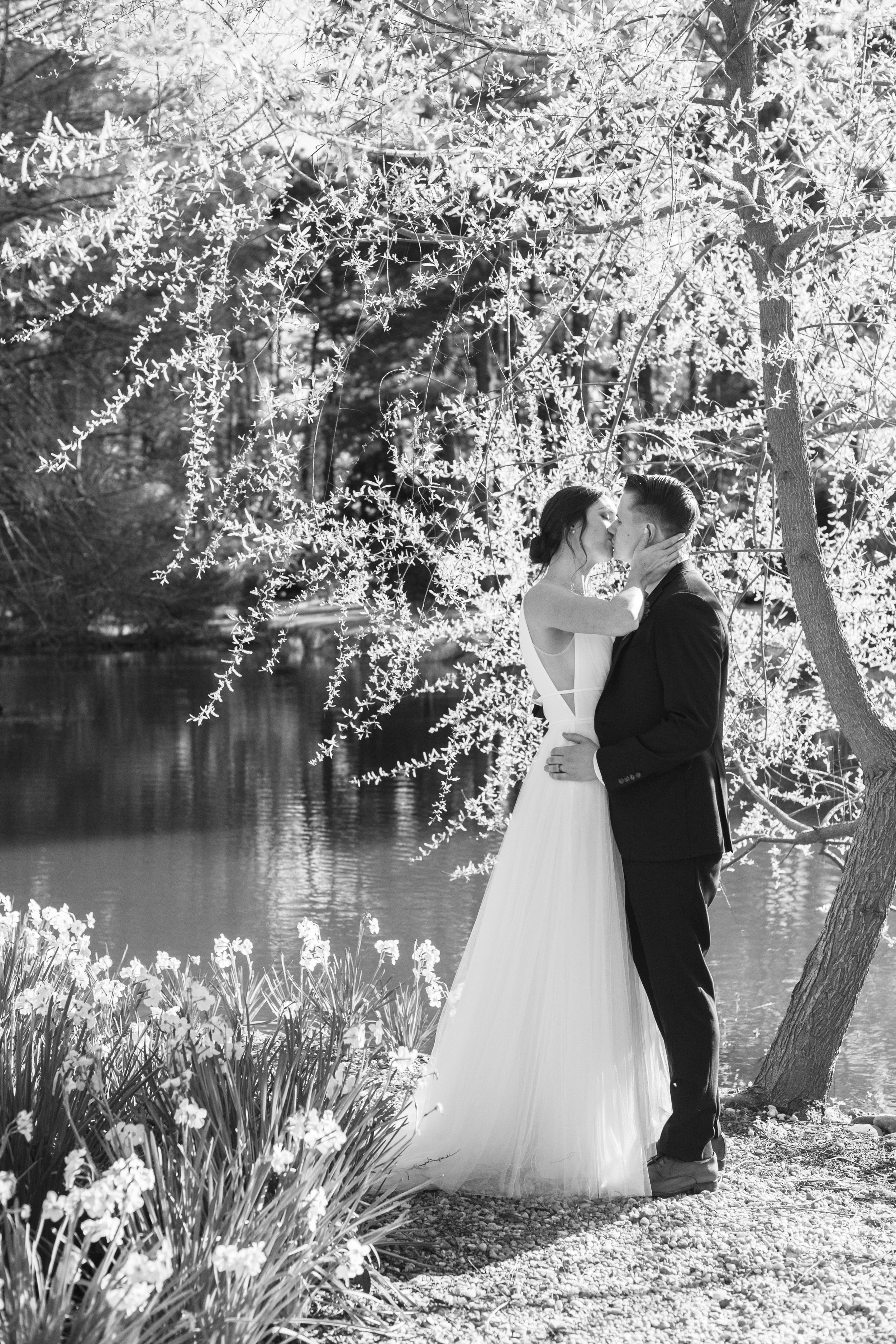 Black and White Outdoor Wedding Portraits Cape Fear Botanical Garden Wedding Fancy This Photography
