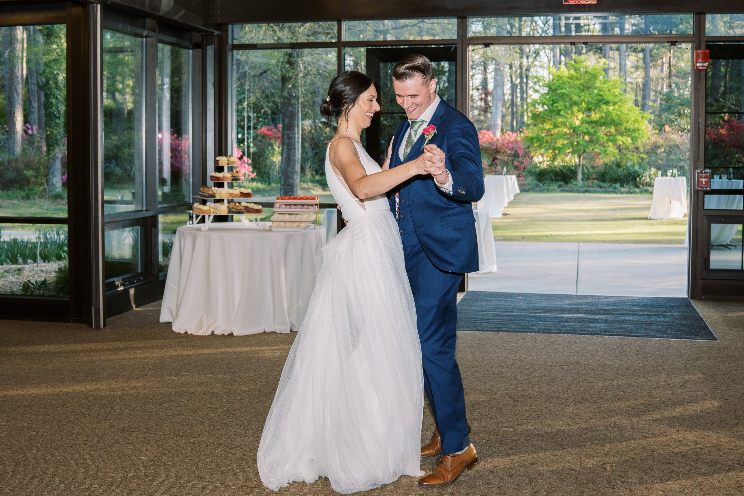 First Dance Bride and Groom Cape Fear Botanical Garden Wedding Fancy This Photography