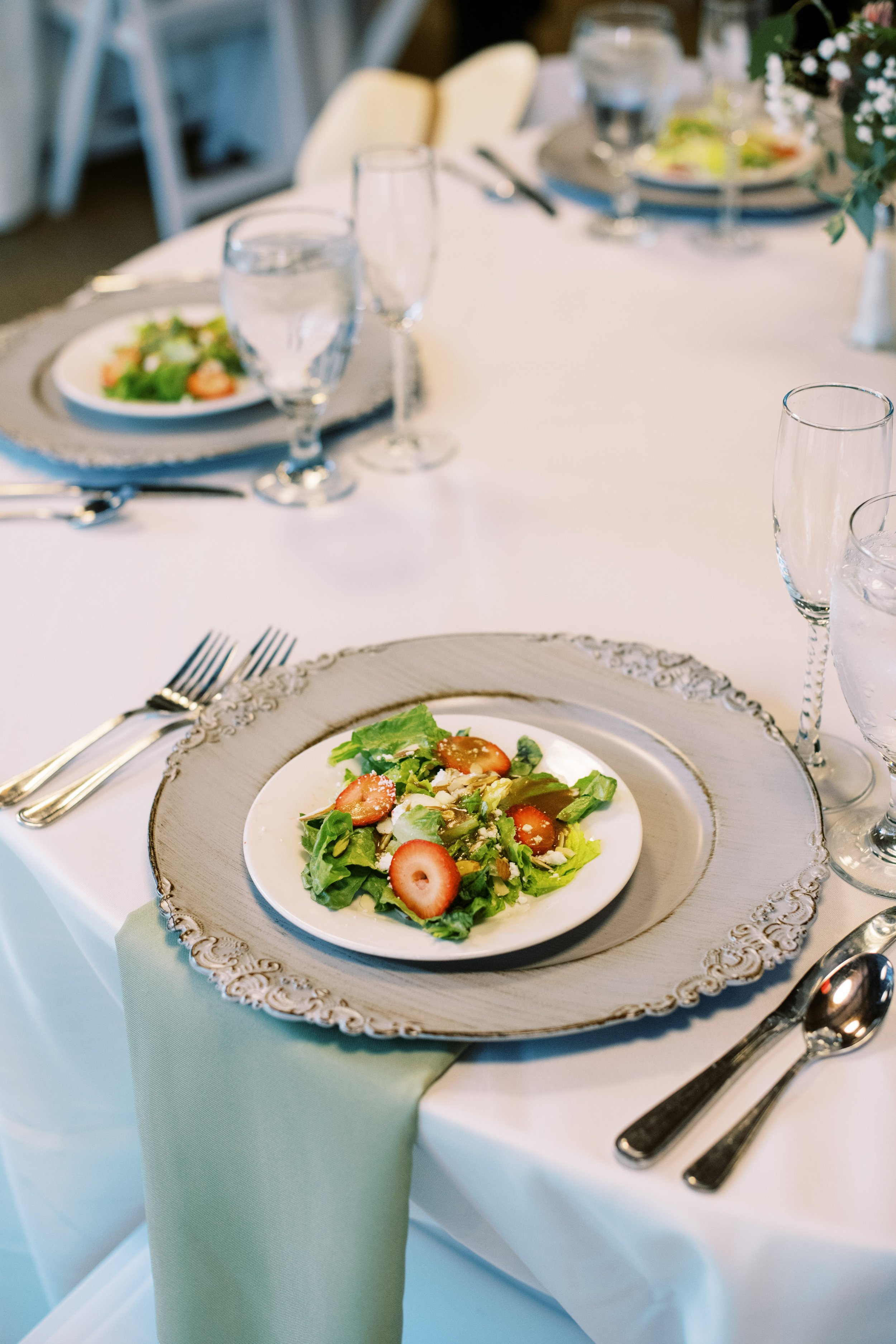 Beautiful Salad Plate Table Setting Cape Fear Botanical Garden Wedding Fancy This Photography